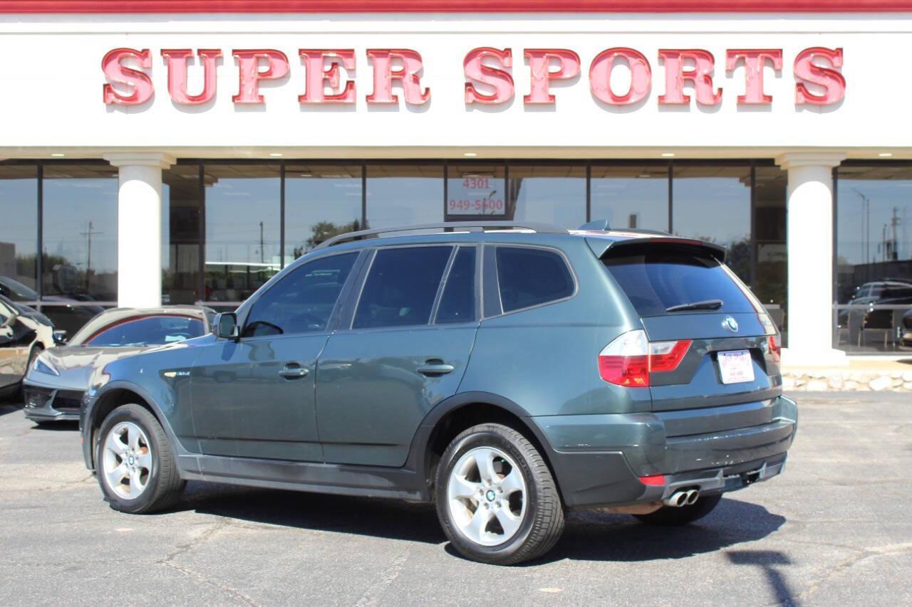 2008 Green BMW X3 3.0si (WBXPC93418W) with an 3.0L L6 DOHC 24V engine, Automatic 6-Speed transmission, located at 4301 NW 39th , Oklahoma City, OK, 73112, (405) 949-5600, 35.512135, -97.598671 - NO DRIVERS LICENCE -NO FULL COVERAGE INSURANCE - NO CREDIT CHECK. COME ON OVER TO SUPERSPORTS, TAKE A LOOK AND TEST DRIVE. PLEASE GIVE US A CALL AT (405) 949-5600. NO LICENCIA DE CONDUCIR - NO SEGURO DE COBERTURA TOTAL - NO VERIFICACION DE CREDITO. VISITENOS EN SUPERSPORTS, MIRE NUESTRO - Photo#4