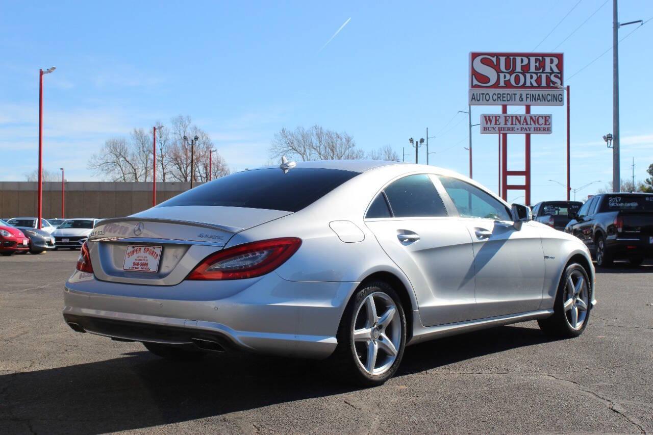 2014 Black Mercedes-Benz CLS CLS550 4MATIC (WDDLJ9BB8EA) with an 4.7L Twin Turbo V8 402hp 443ft. lbs. 4.7L V8 engine, Automatic 7-Speed transmission, located at 4301 NW 39th , Oklahoma City, OK, 73112, (405) 949-5600, 35.512135, -97.598671 - Photo#2
