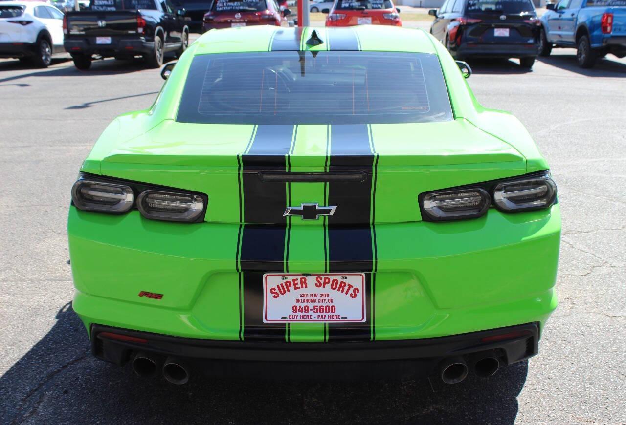 2023 Green Chevrolet Camaro 1SS Coupe (1G1FF1R72P0) with an 6.2L V8 455hp 455ft. lbs. 6.2L V8 engine, Automatic 10-Speed transmission, located at 4301 NW 39th , Oklahoma City, OK, 73112, (405) 949-5600, 35.512135, -97.598671 - NO DRIVERS LICENCE -NO FULL COVERAGE INSURANCE - NO CREDIT CHECK. COME ON OVER TO SUPERSPORTS, TAKE A LOOK AND TEST DRIVE. PLEASE GIVE US A CALL AT (405) 949-5600. NO LICENCIA DE CONDUCIR - NO SEGURO DE COBERTURA TOTAL- NO VERIFICACION DE CREDITO. VISITENOS EN SUPERSPORTS, MIRE N - Photo#9