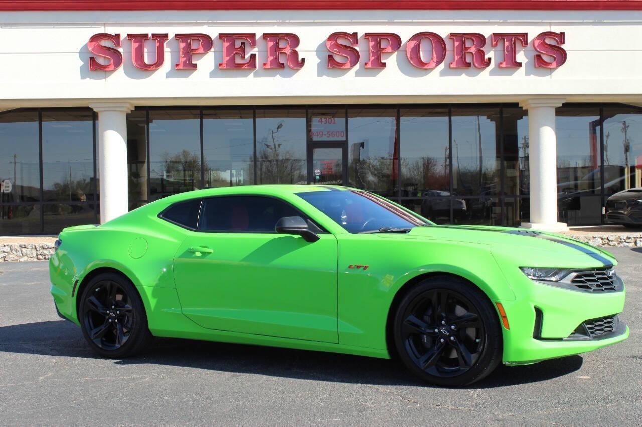 2023 Green Chevrolet Camaro 1SS Coupe (1G1FF1R72P0) with an 6.2L V8 455hp 455ft. lbs. 6.2L V8 engine, Automatic 10-Speed transmission, located at 4301 NW 39th , Oklahoma City, OK, 73112, (405) 949-5600, 35.512135, -97.598671 - NO DRIVERS LICENCE -NO FULL COVERAGE INSURANCE - NO CREDIT CHECK. COME ON OVER TO SUPERSPORTS, TAKE A LOOK AND TEST DRIVE. PLEASE GIVE US A CALL AT (405) 949-5600. NO LICENCIA DE CONDUCIR - NO SEGURO DE COBERTURA TOTAL- NO VERIFICACION DE CREDITO. VISITENOS EN SUPERSPORTS, MIRE N - Photo#0