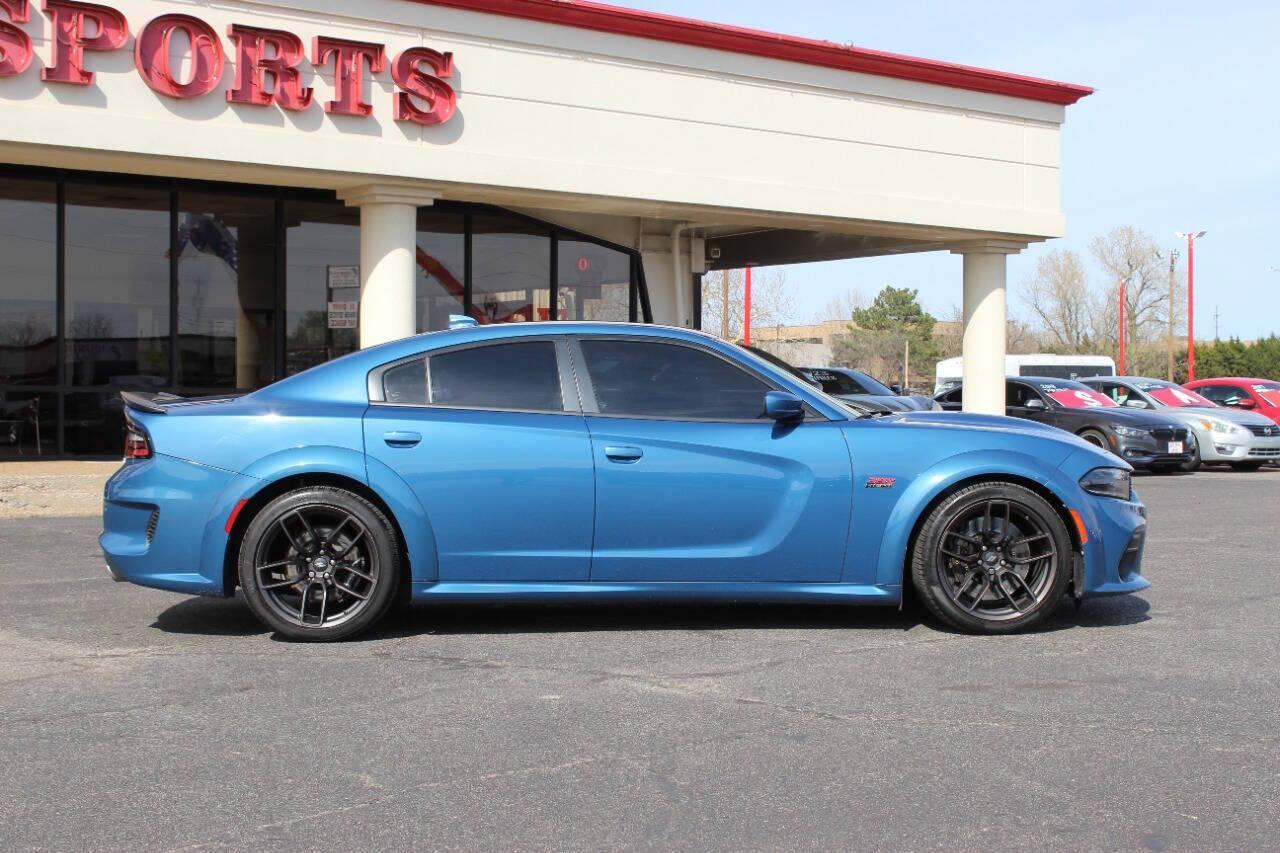 2020 Blue Dodge Charger Scat Pack (2C3CDXGJ1LH) with an HEMI 6.4L V8 485hp 475ft. lbs. 6.4L V8 engine, Automatic 8-Speed transmission, located at 4301 NW 39th , Oklahoma City, OK, 73112, (405) 949-5600, 35.512135, -97.598671 - NO DRIVERS LICENCE -NO FULL COVERAGE INSURANCE - NO CREDIT CHECK. COME ON OVER TO SUPERSPORTS, TAKE A LOOK AND TEST DRIVE. PLEASE GIVE US A CALL AT (405) 949-5600. NO LICENCIA DE CONDUCIR - NO SEGURO DE COBERTURA TOTAL - NO VERIFICACION DE CREDITO. VISITENOS EN SUPERSPORTS, MIRE NUE - Photo#1