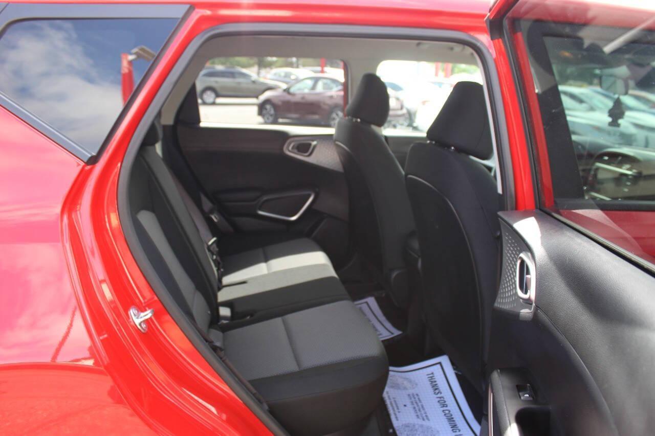 2025 Red Kia Soul LX CVT (KNDJ23AUXS7) with an 2.0L I4 147hp 132ft. lbs. 2.0L I4 engine, CVT transmission, located at 4301 NW 39th , Oklahoma City, OK, 73112, (405) 949-5600, 35.512135, -97.598671 - NO DRIVERS LICENCE -NO FULL COVERAGE INSURANCE - NO CREDIT CHECK. COME ON OVER TO SUPERSPORTS, TAKE A LOOK AND TEST DRIVE. PLEASE GIVE US A CALL AT (405) 949-5600. NO LICENCIA DE CONDUCIR - NO SEGURO DE COBERTURA TOTAL - NO VERIFICACION DE CREDITO. VISITENOS EN SUPERSPORTS, MIRE NUESTRO - Photo#10