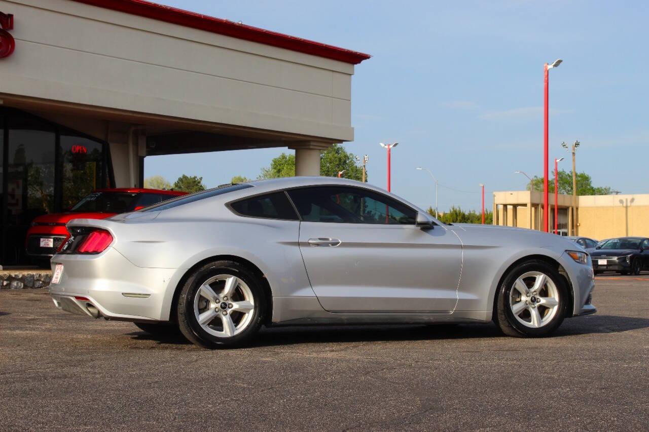 2017 Silver Ford Mustang V6 Coupe (1FA6P8AM5H5) with an 3.7L V6 3.7L V6 engine, Automatic 6-Speed transmission, located at 4301 NW 39th , Oklahoma City, OK, 73112, (405) 949-5600, 35.512135, -97.598671 - Photo#2