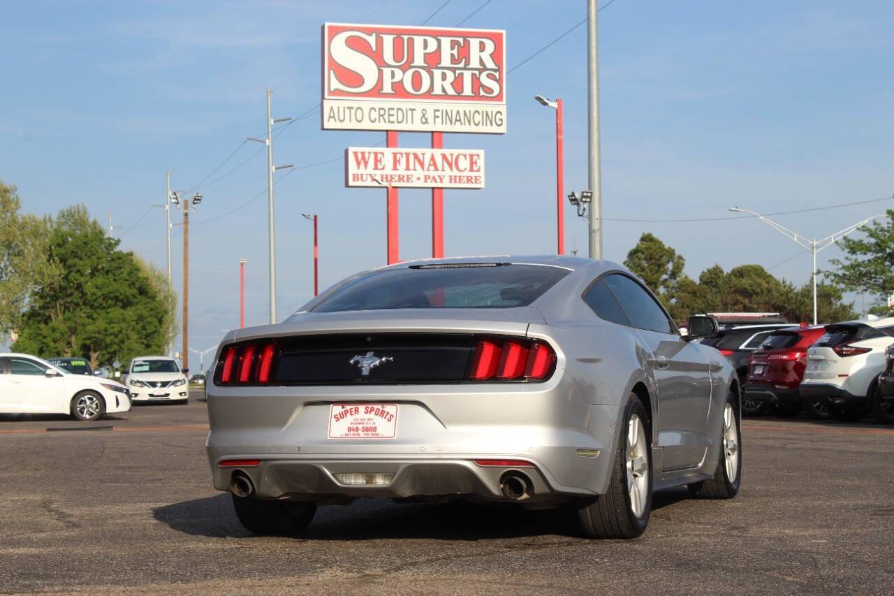 2017 Silver Ford Mustang V6 Coupe (1FA6P8AM5H5) with an 3.7L V6 3.7L V6 engine, Automatic 6-Speed transmission, located at 4301 NW 39th , Oklahoma City, OK, 73112, (405) 949-5600, 35.512135, -97.598671 - Photo#3