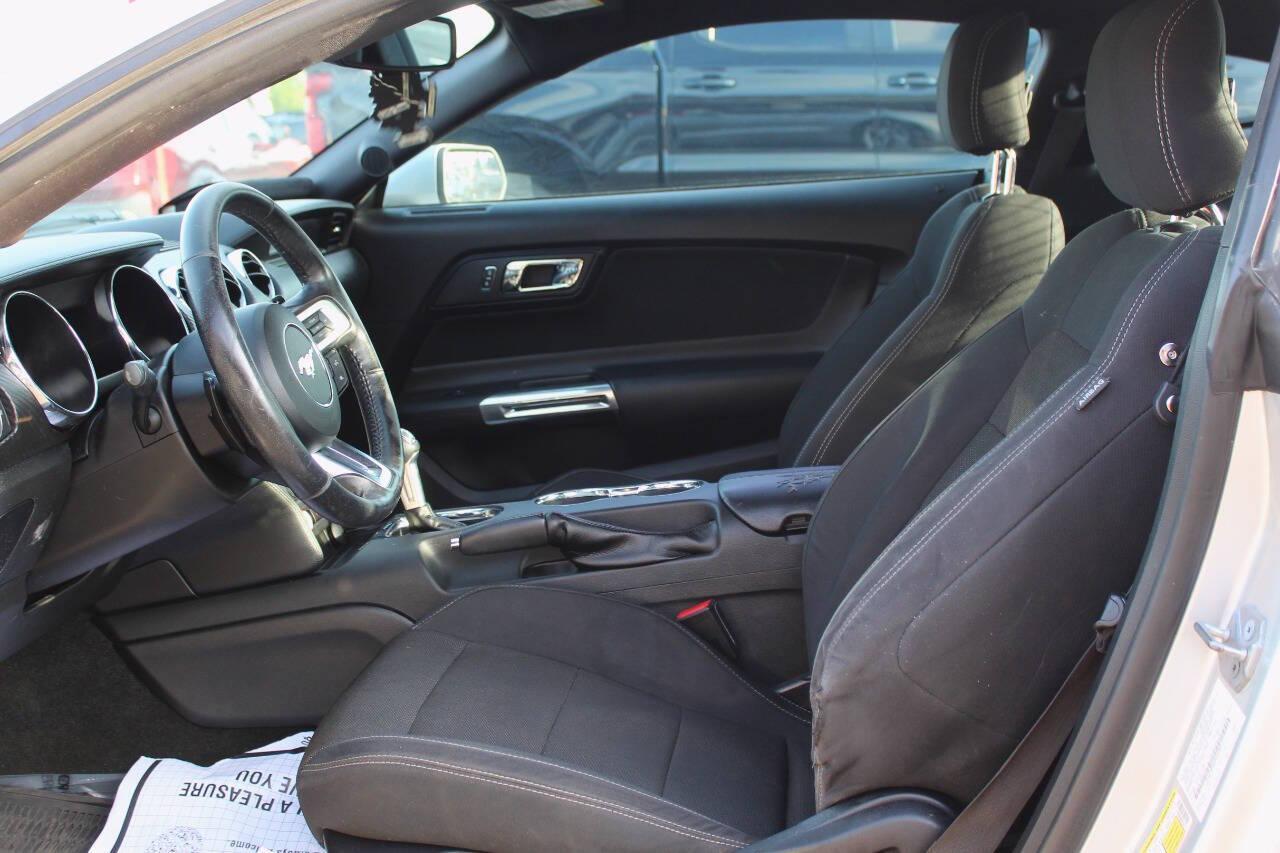 2017 Silver Ford Mustang V6 Coupe (1FA6P8AM5H5) with an 3.7L V6 3.7L V6 engine, Automatic 6-Speed transmission, located at 4301 NW 39th , Oklahoma City, OK, 73112, (405) 949-5600, 35.512135, -97.598671 - Photo#11