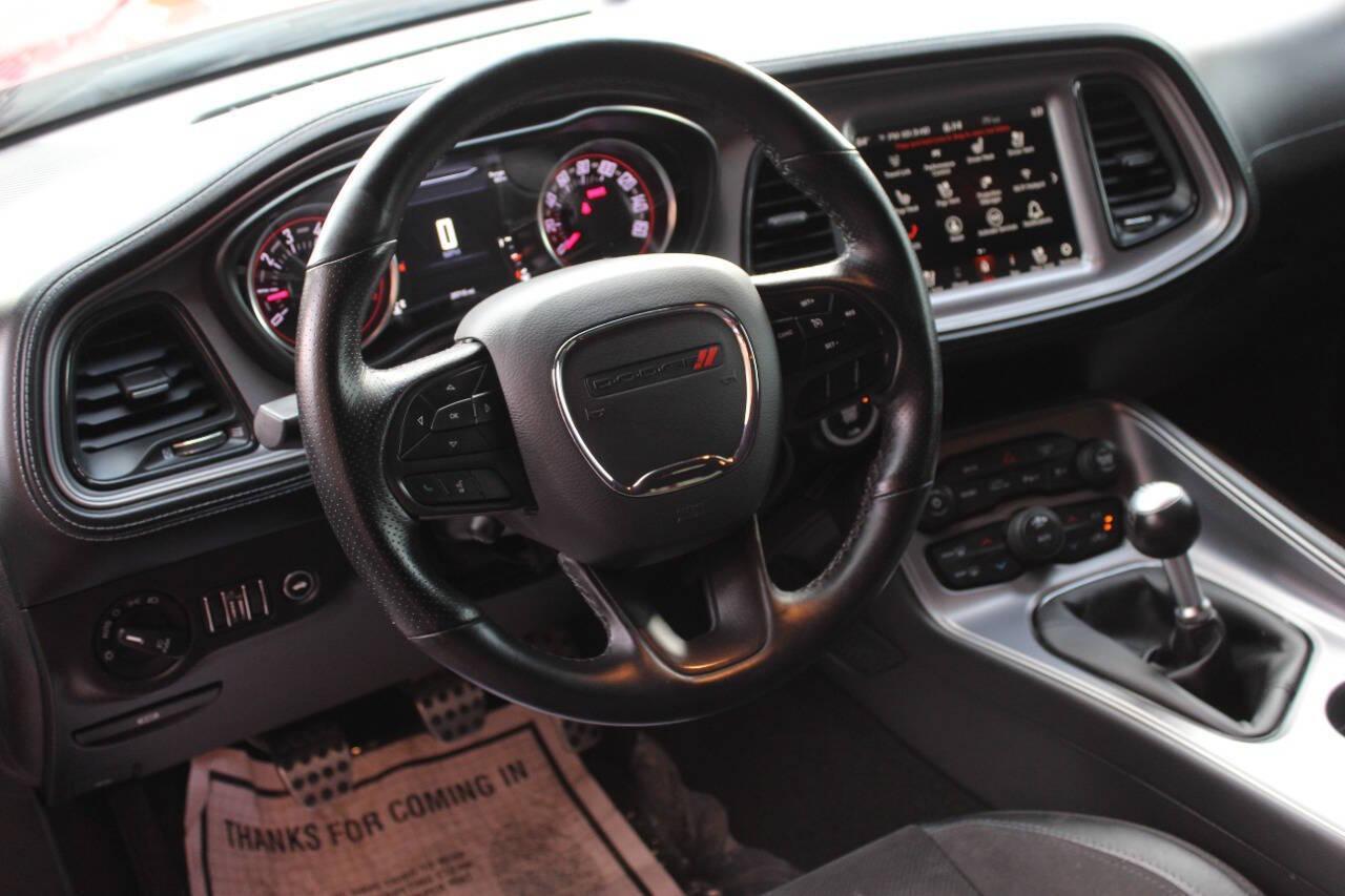 2023 Red Dodge Challenger R/T Plus (2C3CDZBT1PH) with an 5.7L V8 5.7L V8 engine, Manual 6-Speed transmission, located at 4301 NW 39th , Oklahoma City, OK, 73112, (405) 949-5600, 35.512135, -97.598671 - NO DRIVERS LICENCE -NO FULL COVERAGE INSURANCE - NO CREDIT CHECK. COME ON OVER TO SUPERSPORTS, TAKE A LOOK AND TEST DRIVE. PLEASE GIVE US A CALL AT (405) 949-5600. NO LICENCIA DE CONDUCIR - NO SEGURO DE COBERTURA TOTAL - NO VERIFICACION DE CREDITO. VISITENOS EN SUPERSPORTS, MIRE NUESTRO - Photo#13