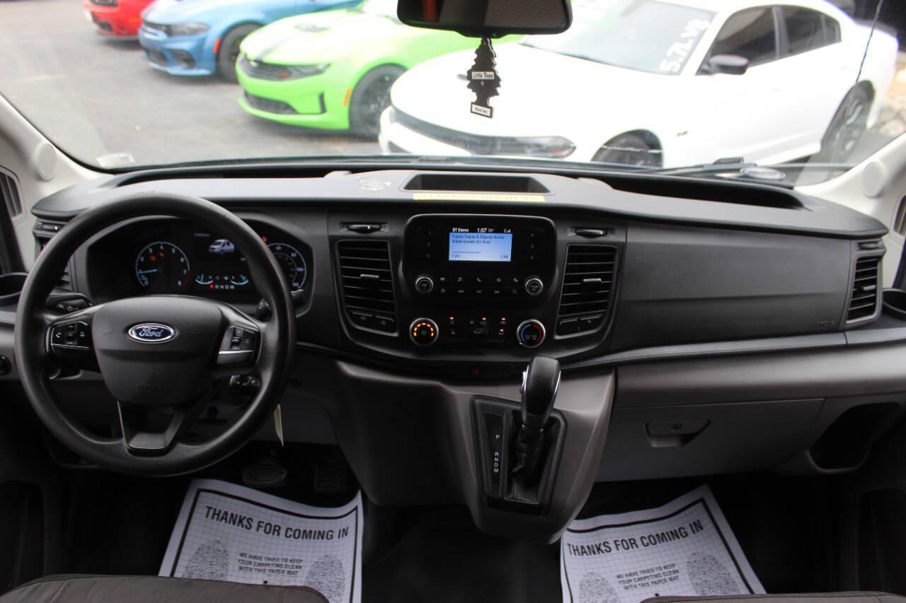 2021 Gray Ford Transit 250 Van High Roof w/Sliding Pass. 148-in. WB EL (1FTBR3X89MK) with an 3.5L Flex Fuel V6 275hp 262ft. lbs. 3.5L V6 engine, Automatic 10-Speed transmission, located at 4301 NW 39th , Oklahoma City, OK, 73112, (405) 949-5600, 35.512135, -97.598671 - NO DRIVERS LICENCE -NO FULL COVERAGE INSURANCE - NO CREDIT CHECK. COME ON OVER TO SUPERSPORTS, TAKE A LOOK AND TEST DRIVE. PLEASE GIVE US A CALL AT (405) 949-5600. NO LICENCIA DE CONDUCIR - NO SEGURO DE COBERTURA TOTAL - NO VERIFICACION DE CREDITO. VISITENOS EN SUPERSPORTS, - Photo#17