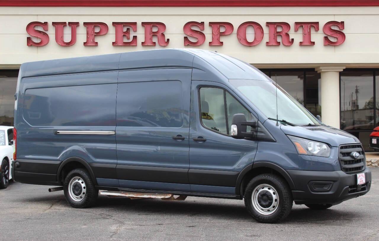 2021 Gray Ford Transit 250 Van High Roof w/Sliding Pass. 148-in. WB EL (1FTBR3X83MK) with an 3.5L Flex Fuel V6 275hp 262ft. lbs. 3.5L V6 engine, Automatic 10-Speed transmission, located at 4301 NW 39th , Oklahoma City, OK, 73112, (405) 949-5600, 35.512135, -97.598671 - NO DRIVERS LICENCE -NO FULL COVERAGE INSURANCE - NO CREDIT CHECK. COME ON OVER TO SUPERSPORTS, TAKE A LOOK AND TEST DRIVE. PLEASE GIVE US A CALL AT (405) 949-5600. NO LICENCIA DE CONDUCIR - NO SEGURO DE COBERTURA TOTAL - NO VERIFICACION DE CREDITO. VISITENOS EN SUPERSPORTS, MIRE NUEST - Photo#0