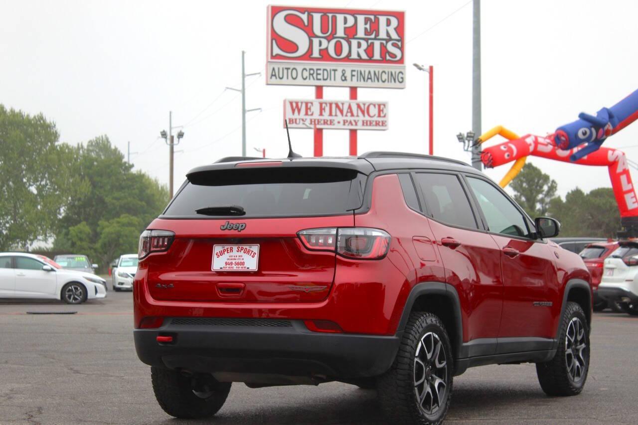 2025 Red Jeep Compass Trailhawk (3C4NJDDN4ST) with an 2.0L Turbo I4 200hp 221ft. lbs. 2.0L I4 engine, Automatic 8-Speed transmission, located at 4301 NW 39th , Oklahoma City, OK, 73112, (405) 949-5600, 35.512135, -97.598671 - NO DRIVERS LICENCE -NO FULL COVERAGE INSURANCE - NO CREDIT CHECK. COME ON OVER TO SUPERSPORTS, TAKE A LOOK AND TEST DRIVE. PLEASE GIVE US A CALL AT (405) 949-5600. NO LICENCIA DE CONDUCIR - NO SEGURO DE COBERTURA TOTAL - NO VERIFICACION DE CREDITO. VISITENOS EN SUPERSPORTS, MIRE NUESTRO - Photo#3