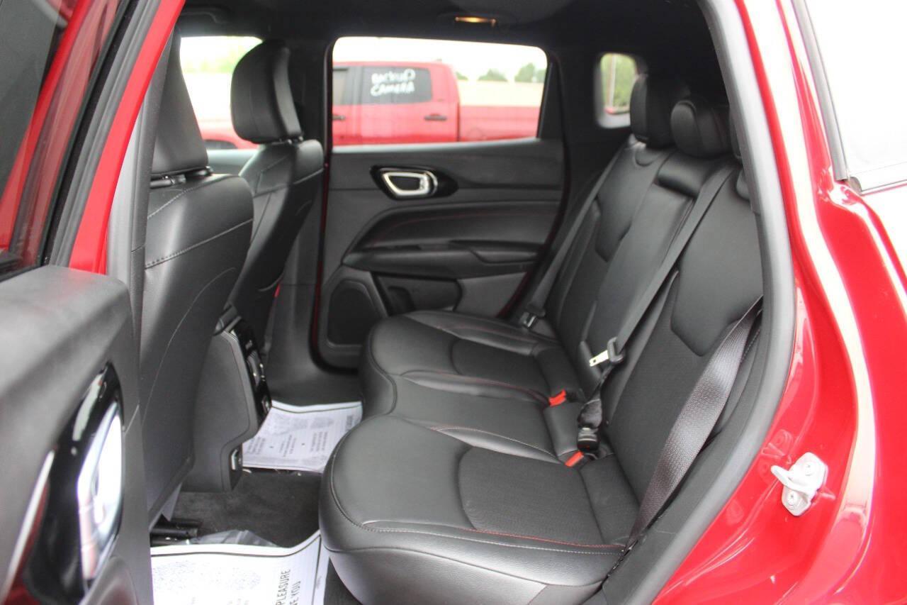 2025 Red Jeep Compass Trailhawk (3C4NJDDN4ST) with an 2.0L Turbo I4 200hp 221ft. lbs. 2.0L I4 engine, Automatic 8-Speed transmission, located at 4301 NW 39th , Oklahoma City, OK, 73112, (405) 949-5600, 35.512135, -97.598671 - NO DRIVERS LICENCE -NO FULL COVERAGE INSURANCE - NO CREDIT CHECK. COME ON OVER TO SUPERSPORTS, TAKE A LOOK AND TEST DRIVE. PLEASE GIVE US A CALL AT (405) 949-5600. NO LICENCIA DE CONDUCIR - NO SEGURO DE COBERTURA TOTAL - NO VERIFICACION DE CREDITO. VISITENOS EN SUPERSPORTS, MIRE NUESTRO - Photo#14