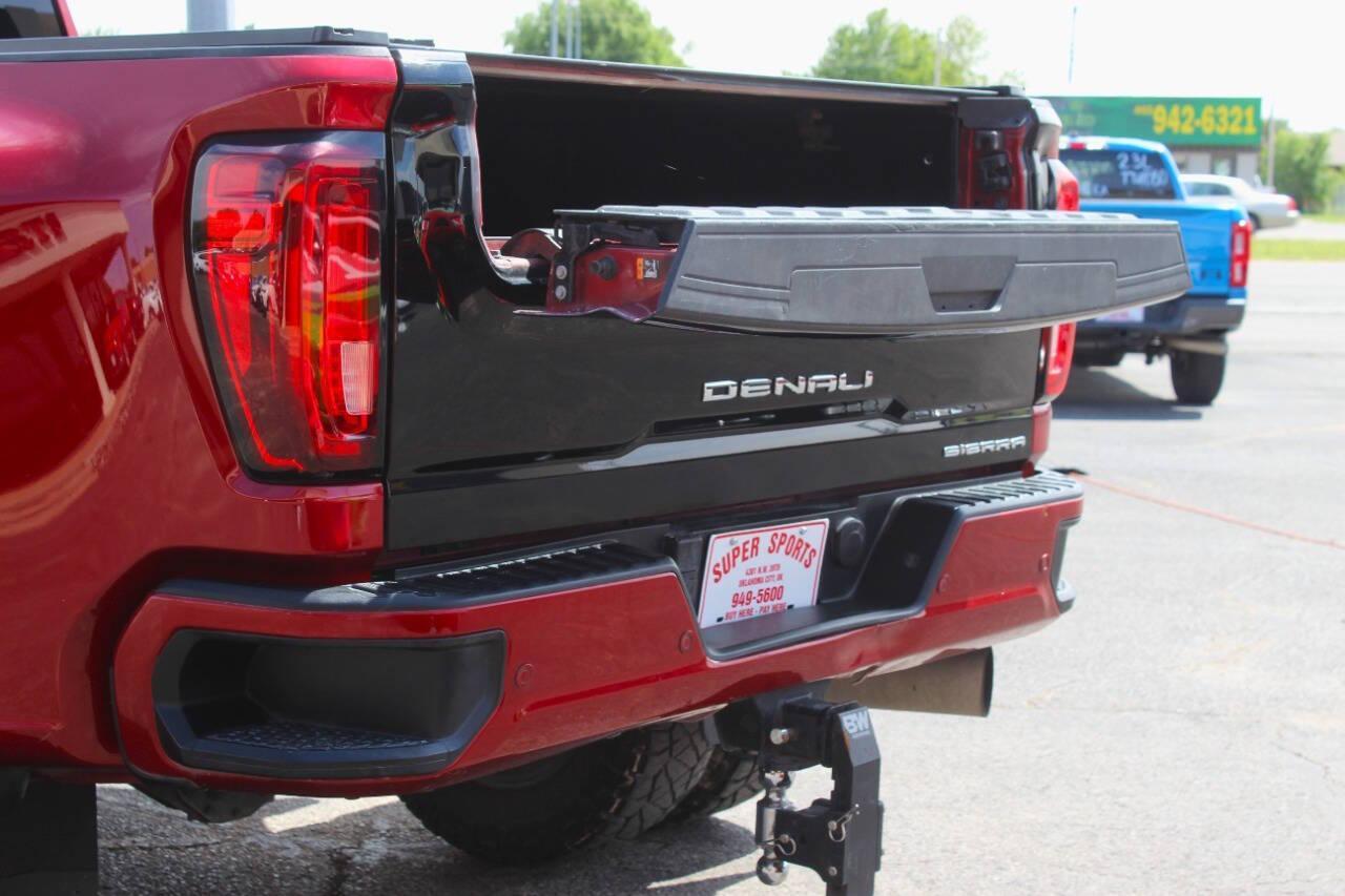 2020 Maroon GMC Sierra 3500HD Denali Crew Cab 4WD (1GT49WEY9LF) with an Duramax 6.6L Biodiesel Turbo V8 445hp 910ft. lbs. 6.6L V8 engine, Automatic 10-Speed transmission, located at 4301 NW 39th , Oklahoma City, OK, 73112, (405) 949-5600, 35.512135, -97.598671 - NO DRIVERS LICENCE -NO FULL COVERAGE INSURANCE - NO CREDIT CHECK. COME ON OVER TO SUPERSPORTS, TAKE A LOOK AND TEST DRIVE. PLEASE GIVE US A CALL AT (405) 949-5600. NO LICENCIA DE CONDUCIR - NO SEGURO DE COBERTURA TOTAL - NO VERIFICACION DE CREDITO. VISITENOS EN SUPERSPORTS, MIRE NUESTRO - Photo#20