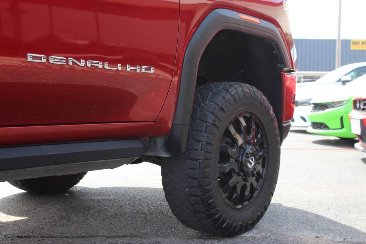2020 Maroon GMC Sierra 3500HD Denali Crew Cab 4WD (1GT49WEY9LF) with an Duramax 6.6L Biodiesel Turbo V8 445hp 910ft. lbs. 6.6L V8 engine, Automatic 10-Speed transmission, located at 4301 NW 39th , Oklahoma City, OK, 73112, (405) 949-5600, 35.512135, -97.598671 - NO DRIVERS LICENCE -NO FULL COVERAGE INSURANCE - NO CREDIT CHECK. COME ON OVER TO SUPERSPORTS, TAKE A LOOK AND TEST DRIVE. PLEASE GIVE US A CALL AT (405) 949-5600. NO LICENCIA DE CONDUCIR - NO SEGURO DE COBERTURA TOTAL - NO VERIFICACION DE CREDITO. VISITENOS EN SUPERSPORTS, MIRE NUESTRO - Photo#56