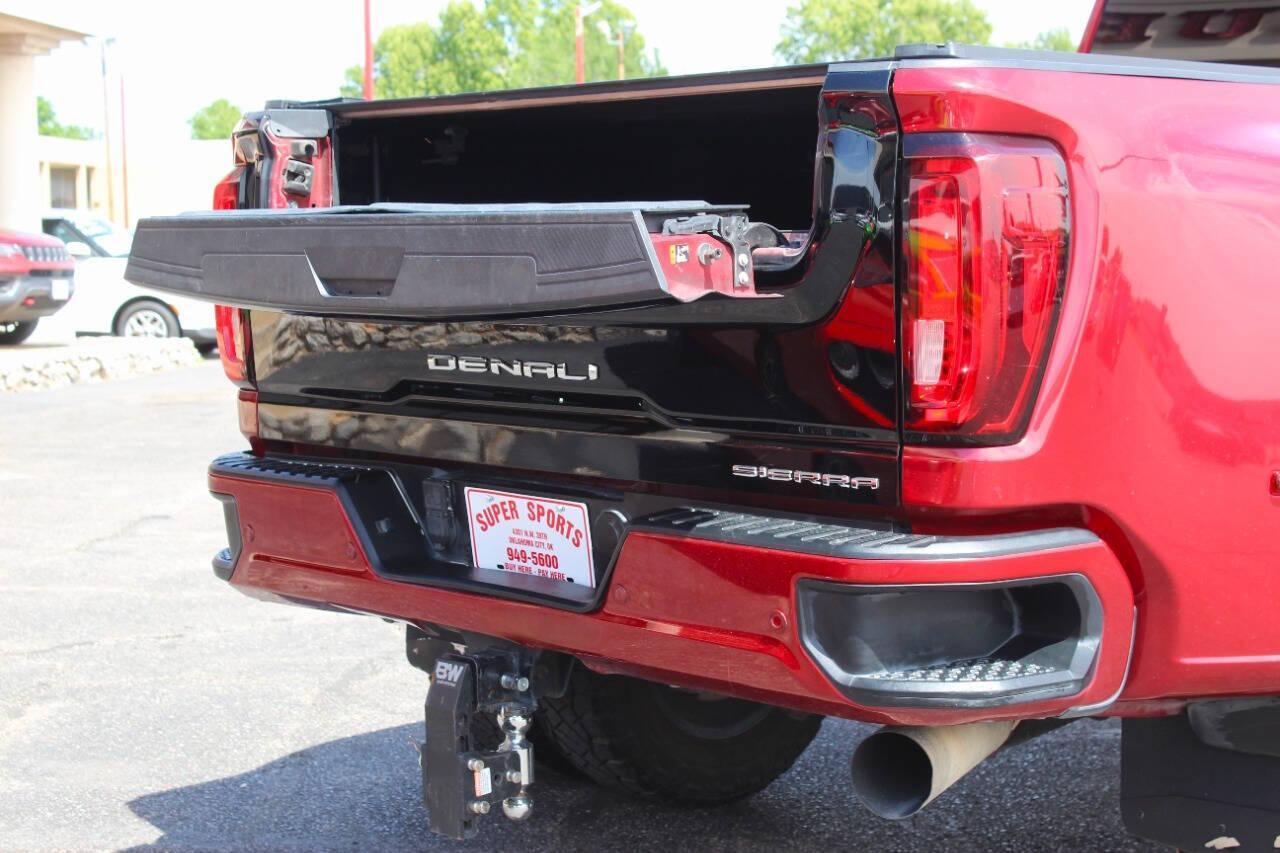 2020 Maroon GMC Sierra 3500HD Denali Crew Cab 4WD (1GT49WEY9LF) with an Duramax 6.6L Biodiesel Turbo V8 445hp 910ft. lbs. 6.6L V8 engine, Automatic 10-Speed transmission, located at 4301 NW 39th , Oklahoma City, OK, 73112, (405) 949-5600, 35.512135, -97.598671 - NO DRIVERS LICENCE -NO FULL COVERAGE INSURANCE - NO CREDIT CHECK. COME ON OVER TO SUPERSPORTS, TAKE A LOOK AND TEST DRIVE. PLEASE GIVE US A CALL AT (405) 949-5600. NO LICENCIA DE CONDUCIR - NO SEGURO DE COBERTURA TOTAL - NO VERIFICACION DE CREDITO. VISITENOS EN SUPERSPORTS, MIRE NUESTRO - Photo#12