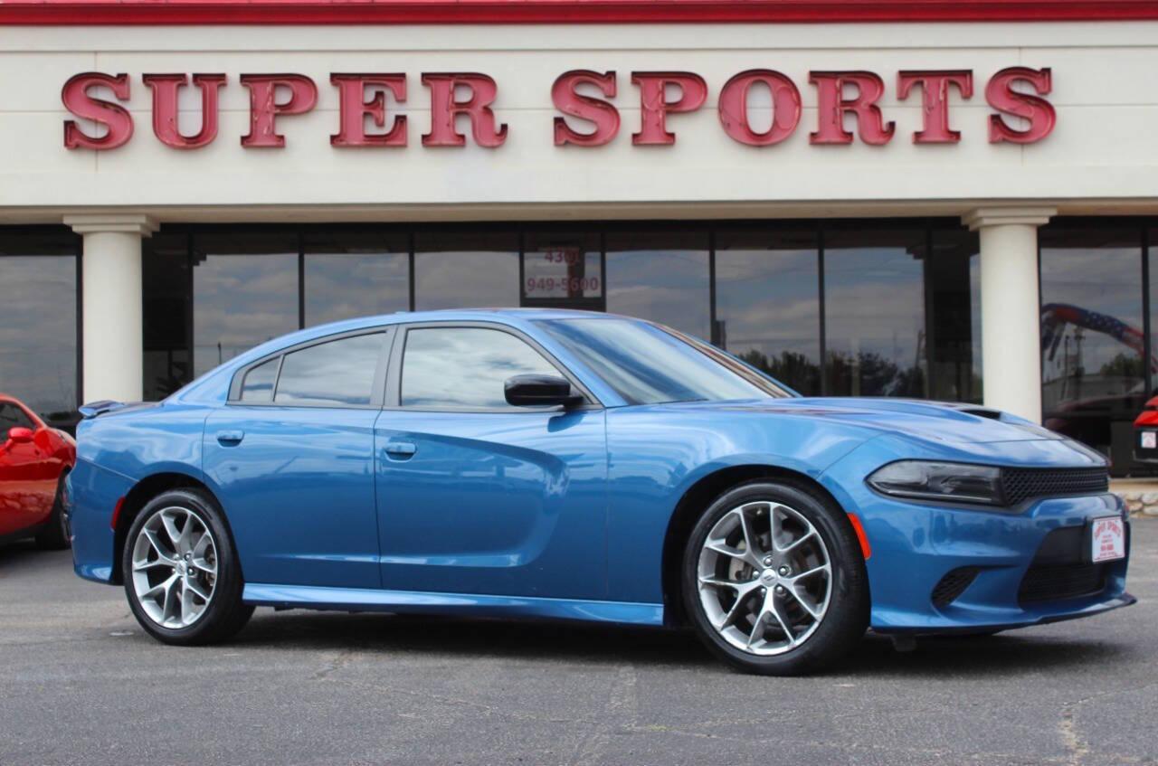 2023 Blue Dodge Charger GT (2C3CDXHG7PH) with an Pentastar 3.6L V6 300hp 264ft. lbs. 3.6L V6 engine, Automatic 8-Speed transmission, located at 4301 NW 39th , Oklahoma City, OK, 73112, (405) 949-5600, 35.512135, -97.598671 - NO DRIVERS LICENCE -NO FULL COVERAGE INSURANCE - NO CREDIT CHECK. COME ON OVER TO SUPERSPORTS, TAKE A LOOK AND TEST DRIVE. PLEASE GIVE US A CALL AT (405) 949-5600. NO LICENCIA DE CONDUCIR - NO SEGURO DE COBERTURA TOTAL - NO VERIFICACION DE CREDITO. VISITENOS EN SUPERSPORTS, MIRE NUESTRO - Photo#0