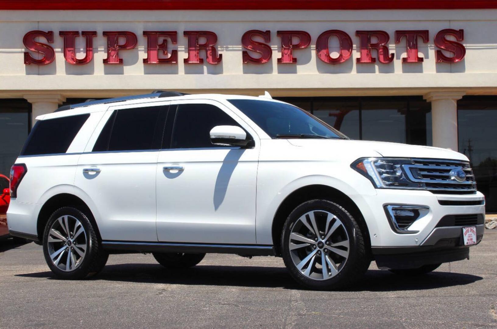 2021 White Ford Expedition Limited (1FMJU1KT9ME) with an EcoBoost 3.5L Twin Turbo V6 375hp 470ft. lbs. 3.5L V6 engine, Automatic 10-Speed transmission, located at 4301 NW 39th , Oklahoma City, OK, 73112, (405) 949-5600, 35.512135, -97.598671- Photo#0