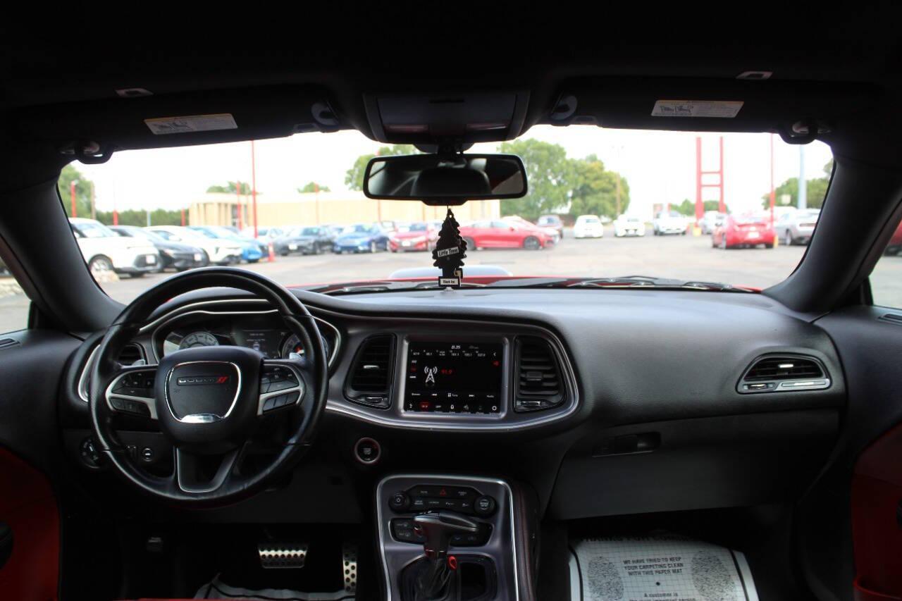 2019 Red Dodge Challenger R/T SCAT Pack (2C3CDZFJ6KH) with an 6.4L V8 6.4L V8 engine, Automatic 8-Speed transmission, located at 4301 NW 39th , Oklahoma City, OK, 73112, (405) 949-5600, 35.512135, -97.598671 - NO DRIVERS LICENCE -NO FULL COVERAGE INSURANCE - NO CREDIT CHECK. COME ON OVER TO SUPERSPORTS, TAKE A LOOK AND TEST DRIVE. PLEASE GIVE US A CALL AT (405) 949-5600. NO LICENCIA DE CONDUCIR - NO SEGURO DE COBERTURA TOTAL - NO VERIFICACION DE CREDITO. VISITENOS EN SUPERSPORTS, MIRE NUE - Photo#14