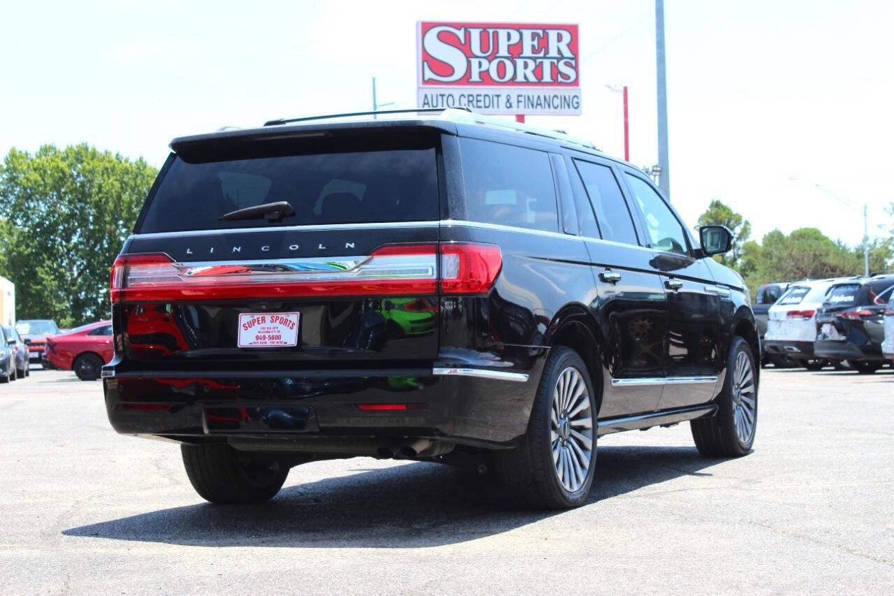 2019 Black Lincoln Navigator L L Reserve 4WD (5LMJJ3LT3KE) with an 3.5L Twin Turbo V6 450hp 510ft. lbs. 3.5L V6 engine, Automatic 10-Speed transmission, located at 4301 NW 39th , Oklahoma City, OK, 73112, (405) 949-5600, 35.512135, -97.598671- Photo#3