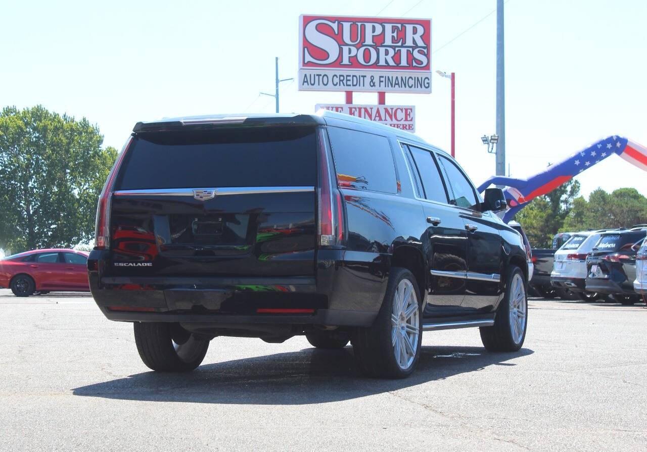 2016 Black Cadillac Escalade ESV ESV 2WD Luxury (1GYS3HKJ0GR) with an EcoTec3 6.2L V8 420hp 460ft. lbs. 6.2L V8 engine, Automatic 8-Speed transmission, located at 4301 NW 39th , Oklahoma City, OK, 73112, (405) 949-5600, 35.512135, -97.598671- Photo#3