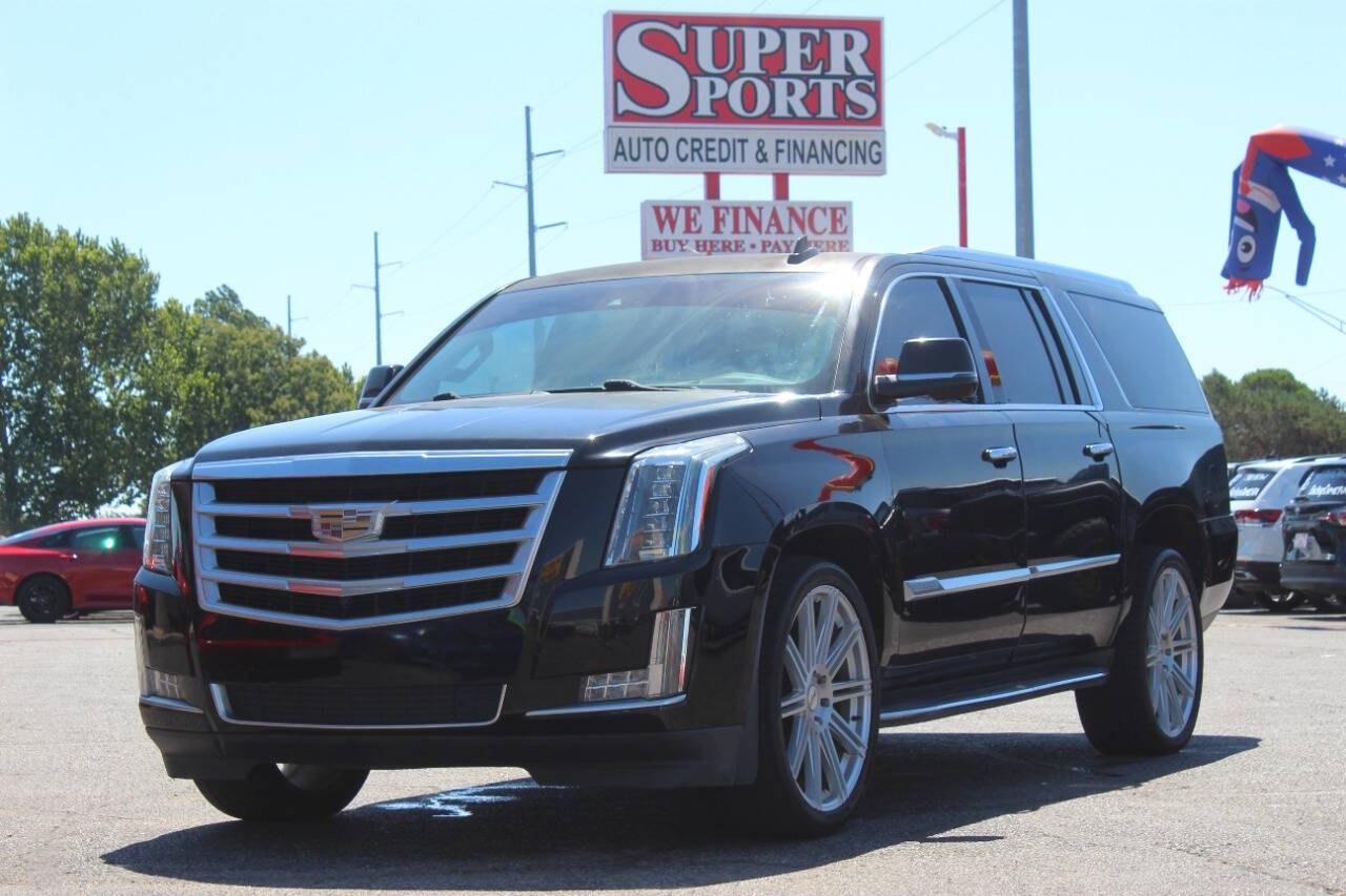 2016 Black Cadillac Escalade ESV ESV 2WD Luxury (1GYS3HKJ0GR) with an EcoTec3 6.2L V8 420hp 460ft. lbs. 6.2L V8 engine, Automatic 8-Speed transmission, located at 4301 NW 39th , Oklahoma City, OK, 73112, (405) 949-5600, 35.512135, -97.598671- Photo#6