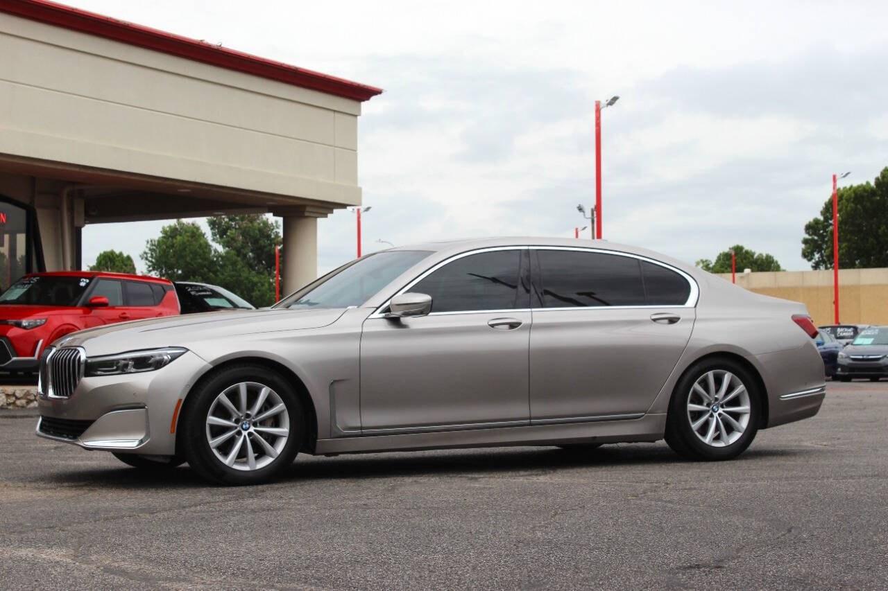 2022 Beige BMW 7 Series 740i xDrive (WBA7T4C08NC) with an 3.0L Turbo I6 335hp 330ft. lbs. 3.0L I6 engine, Automatic 8-Speed transmission, located at 4301 NW 39th , Oklahoma City, OK, 73112, (405) 949-5600, 35.512135, -97.598671- Photo#5