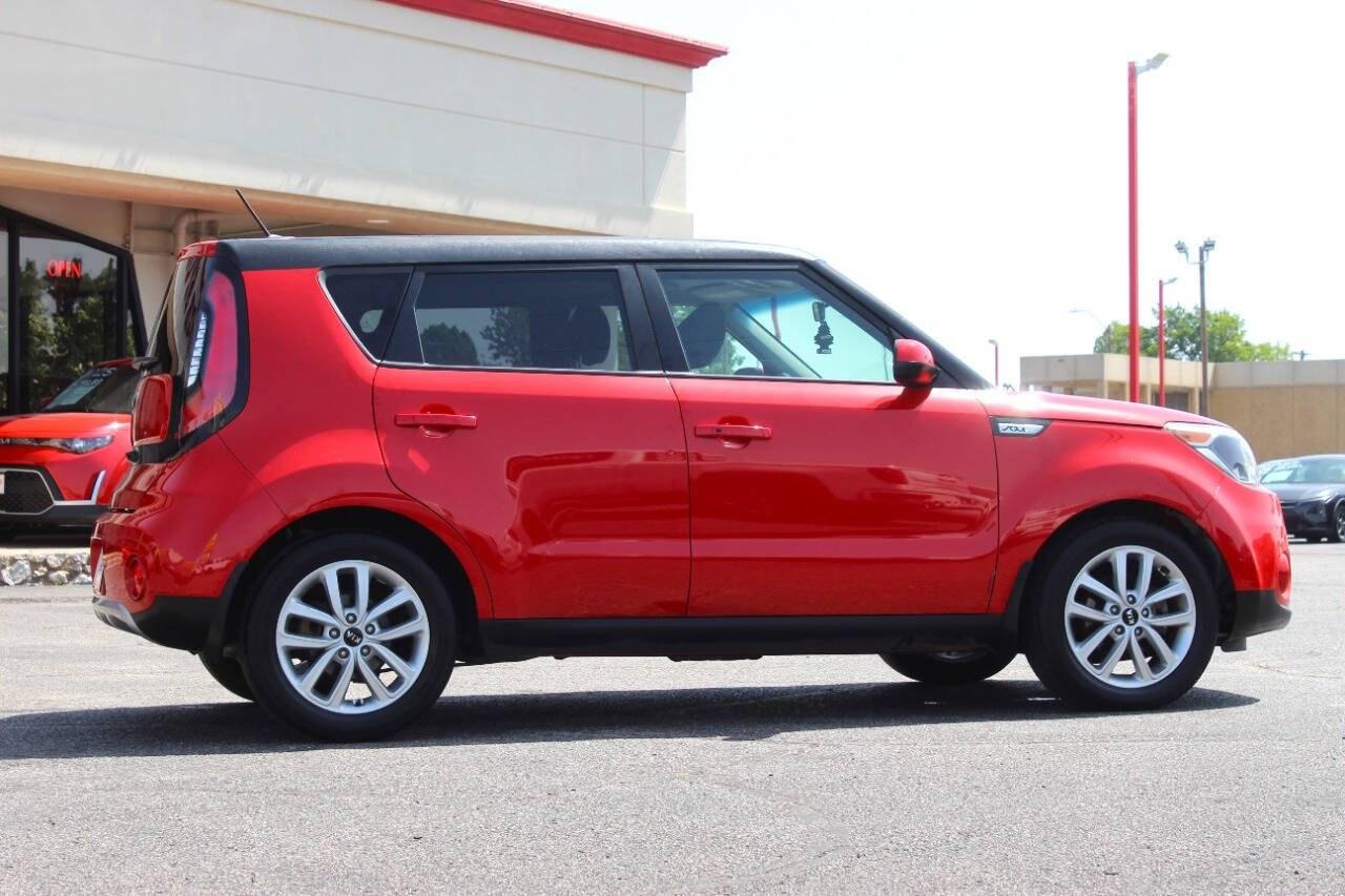 2018 Red Kia Soul + (KNDJP3A59J7) with an 2.0L I4 161hp 150ft. lbs. 2.0L I4 engine, Automatic 6-Speed transmission, located at 4301 NW 39th , Oklahoma City, OK, 73112, (405) 949-5600, 35.512135, -97.598671 - Hablamos espaol. SPEND SMART --- BUY FROM SUPER SPORTS. ALL PRICES, DOWN PAYMENTS, PAYMENTS, AND FINANCE TERMS ARE NEGOTIABLE AT THE TIME OF APPROVAL. WE WILL WORK WITH YOU TO FIT YOUR BUDGET. WE WILL EVEN LOWER AND ADJUST THE NUMBERS TO HELP MAKE THE VEHICLE MORE AFFORDABLE FOR YOU.- Photo#1
