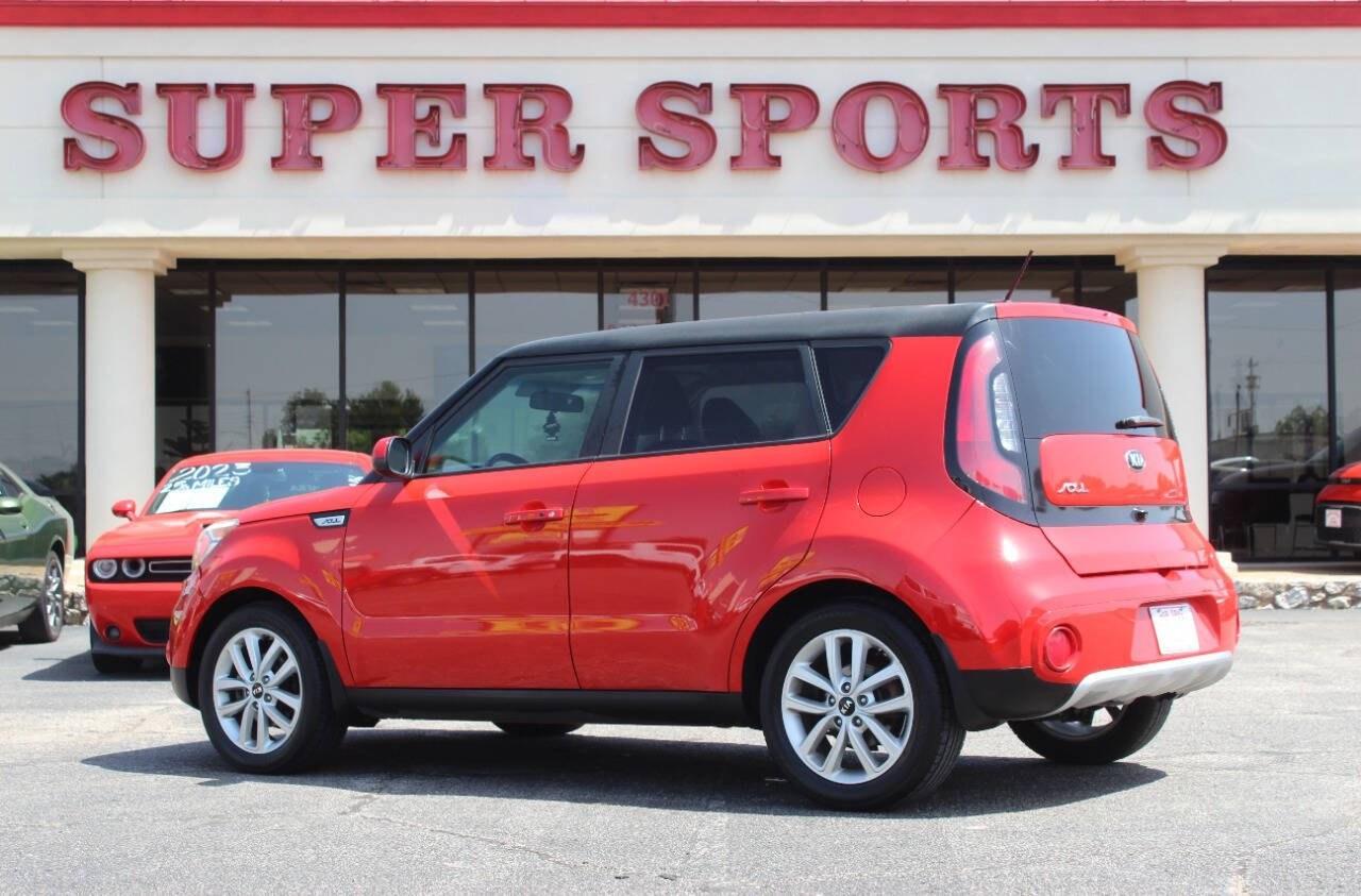 2018 Red Kia Soul + (KNDJP3A59J7) with an 2.0L I4 161hp 150ft. lbs. 2.0L I4 engine, Automatic 6-Speed transmission, located at 4301 NW 39th , Oklahoma City, OK, 73112, (405) 949-5600, 35.512135, -97.598671 - Hablamos espaol. SPEND SMART --- BUY FROM SUPER SPORTS. ALL PRICES, DOWN PAYMENTS, PAYMENTS, AND FINANCE TERMS ARE NEGOTIABLE AT THE TIME OF APPROVAL. WE WILL WORK WITH YOU TO FIT YOUR BUDGET. WE WILL EVEN LOWER AND ADJUST THE NUMBERS TO HELP MAKE THE VEHICLE MORE AFFORDABLE FOR YOU.- Photo#3