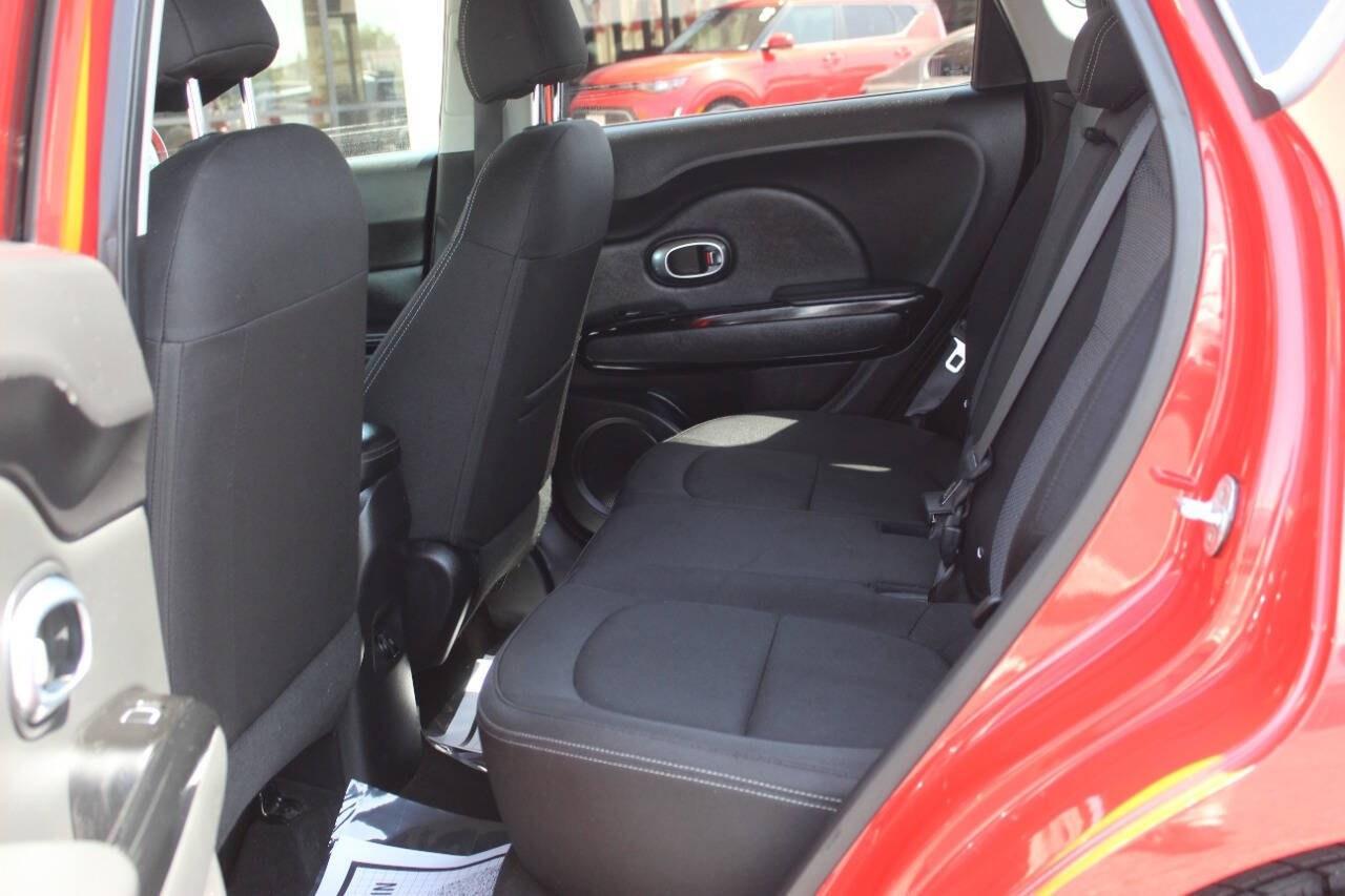 2018 Red Kia Soul + (KNDJP3A59J7) with an 2.0L I4 161hp 150ft. lbs. 2.0L I4 engine, Automatic 6-Speed transmission, located at 4301 NW 39th , Oklahoma City, OK, 73112, (405) 949-5600, 35.512135, -97.598671 - Hablamos espaol. SPEND SMART --- BUY FROM SUPER SPORTS. ALL PRICES, DOWN PAYMENTS, PAYMENTS, AND FINANCE TERMS ARE NEGOTIABLE AT THE TIME OF APPROVAL. WE WILL WORK WITH YOU TO FIT YOUR BUDGET. WE WILL EVEN LOWER AND ADJUST THE NUMBERS TO HELP MAKE THE VEHICLE MORE AFFORDABLE FOR YOU.- Photo#12