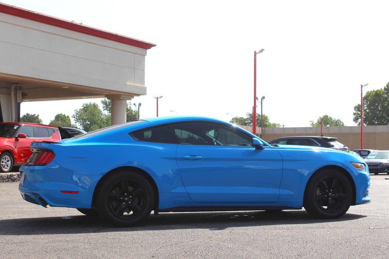 2017 Blue Ford Mustang V6 Coupe (1FA6P8AM5H5) with an 3.7L V6 3.7L V6 engine, Automatic 6-Speed transmission, located at 4301 NW 39th , Oklahoma City, OK, 73112, (405) 949-5600, 35.512135, -97.598671 - Hablamos espaol. SPEND SMART --- BUY FROM SUPER SPORTS. ALL PRICES, DOWN PAYMENTS, PAYMENTS, AND FINANCE TERMS ARE NEGOTIABLE AT THE TIME OF APPROVAL. WE WILL WORK WITH YOU TO FIT YOUR BUDGET. WE WILL EVEN LOWER AND ADJUST THE NUMBERS TO HELP MAKE THE VEHICLE MORE AFFORDABLE FOR YOU.- Photo#2