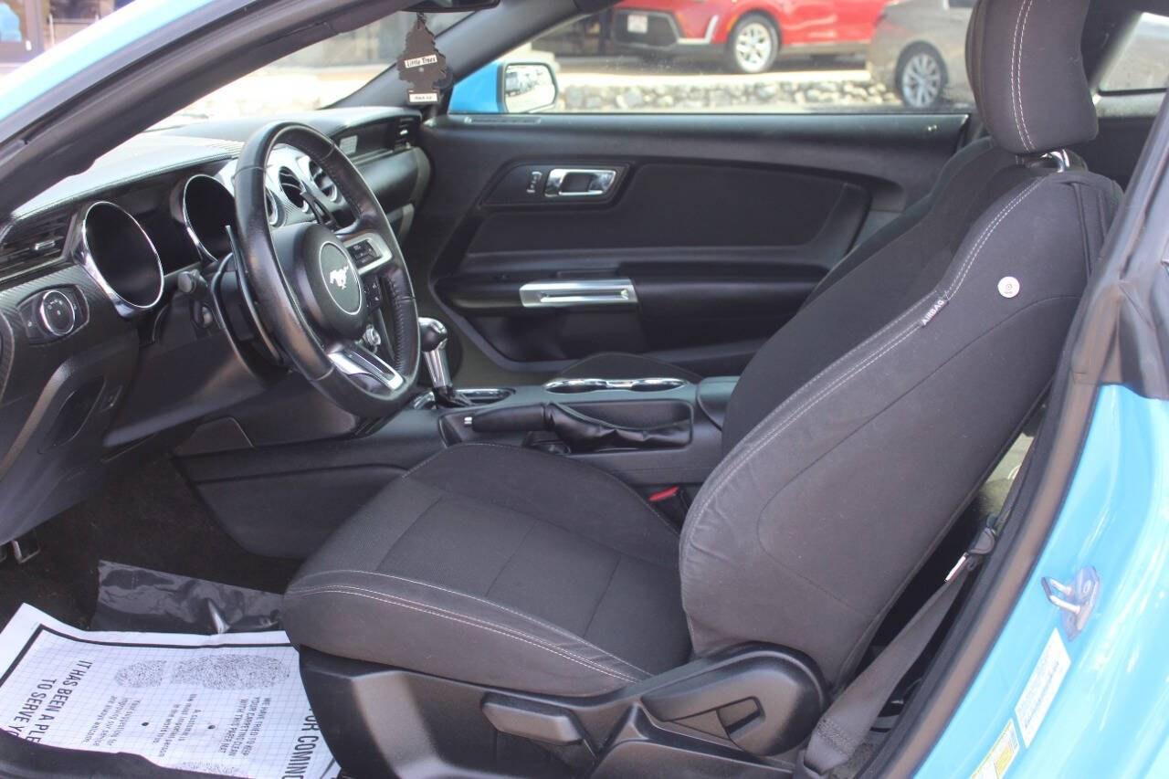 2017 Blue Ford Mustang V6 Coupe (1FA6P8AM5H5) with an 3.7L V6 3.7L V6 engine, Automatic 6-Speed transmission, located at 4301 NW 39th , Oklahoma City, OK, 73112, (405) 949-5600, 35.512135, -97.598671 - Hablamos espaol. SPEND SMART --- BUY FROM SUPER SPORTS. ALL PRICES, DOWN PAYMENTS, PAYMENTS, AND FINANCE TERMS ARE NEGOTIABLE AT THE TIME OF APPROVAL. WE WILL WORK WITH YOU TO FIT YOUR BUDGET. WE WILL EVEN LOWER AND ADJUST THE NUMBERS TO HELP MAKE THE VEHICLE MORE AFFORDABLE FOR YOU.- Photo#12