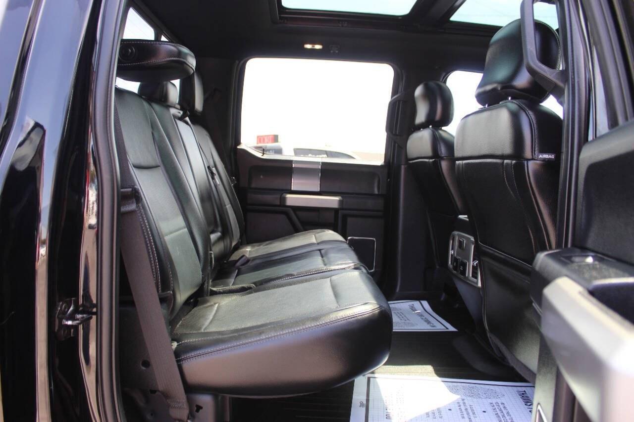 2017 Black Ford F-150 Lariat SuperCrew 6.5-ft. Bed 4WD (1FTEW1EF9HK) with an 5.0L Flex Fuel V8 385hp 387ft. lbs. 5.0L V8 engine, Automatic 6-Speed transmission, located at 4301 NW 39th , Oklahoma City, OK, 73112, (405) 949-5600, 35.512135, -97.598671 - Hablamos espaol. SPEND SMART --- BUY FROM SUPER SPORTS. ALL PRICES, DOWN PAYMENTS, PAYMENTS, AND FINANCE TERMS ARE NEGOTIABLE AT THE TIME OF APPROVAL. WE WILL WORK WITH YOU TO FIT YOUR BUDGET. WE WILL EVEN LOWER AND ADJUST THE NUMBERS TO HELP MAKE THE VEHICLE MORE AFFORDABLE FOR YOU.- Photo#12