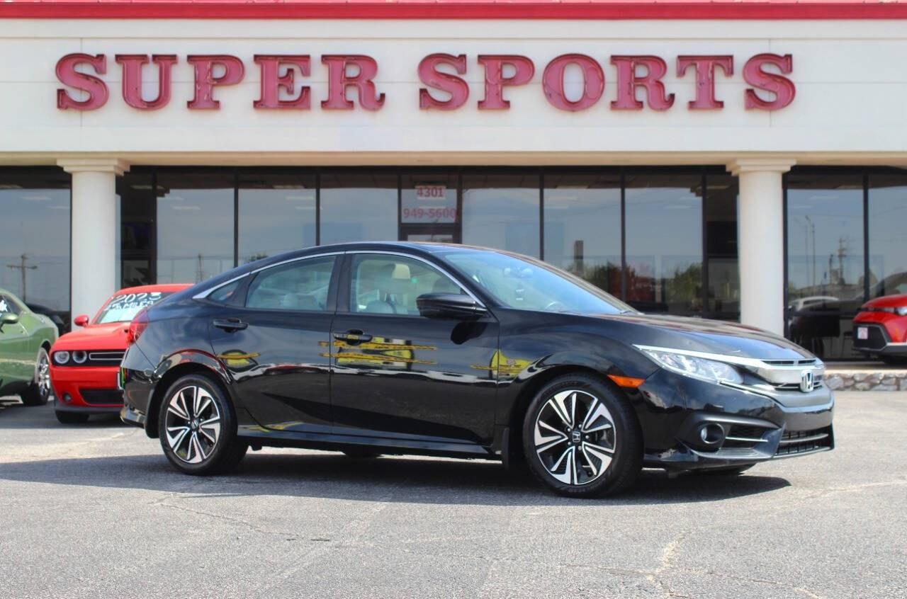2017 Black Honda Civic EX-T Sedan CVT (19XFC1F32HE) with an 1.5L Turbo I4 174hp 162ft. lbs. 1.5L I4 engine, CVT transmission, located at 4301 NW 39th , Oklahoma City, OK, 73112, (405) 949-5600, 35.512135, -97.598671 - Hablamos espaol. SPEND SMART --- BUY FROM SUPER SPORTS. ALL PRICES, DOWN PAYMENTS, PAYMENTS, AND FINANCE TERMS ARE NEGOTIABLE AT THE TIME OF APPROVAL. WE WILL WORK WITH YOU TO FIT YOUR BUDGET. WE WILL EVEN LOWER AND ADJUST THE NUMBERS TO HELP MAKE THE VEHICLE MORE AFFORDABLE FOR YOU.- Photo#0