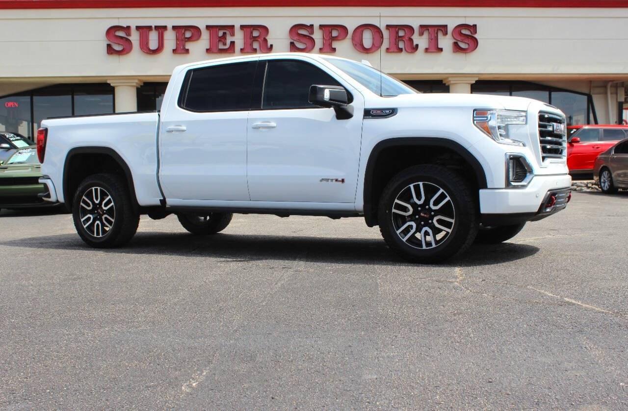 2021 White GMC Sierra 1500 AT4 Crew Cab Short Box 4WD (3GTP9EEL7MG) with an EcoTec3 6.2L V8 420hp 460ft. lbs. 6.2L V8 engine, Automatic 10-Speed transmission, located at 4301 NW 39th , Oklahoma City, OK, 73112, (405) 949-5600, 35.512135, -97.598671 - Hablamos espaol. SPEND SMART --- BUY FROM SUPER SPORTS. ALL PRICES, DOWN PAYMENTS, PAYMENTS, AND FINANCE TERMS ARE NEGOTIABLE AT THE TIME OF APPROVAL. WE WILL WORK WITH YOU TO FIT YOUR BUDGET. WE WILL EVEN LOWER AND ADJUST THE NUMBERS TO HELP MAKE THE VEHICLE MORE AFFORDABLE FOR YOU.- Photo#0