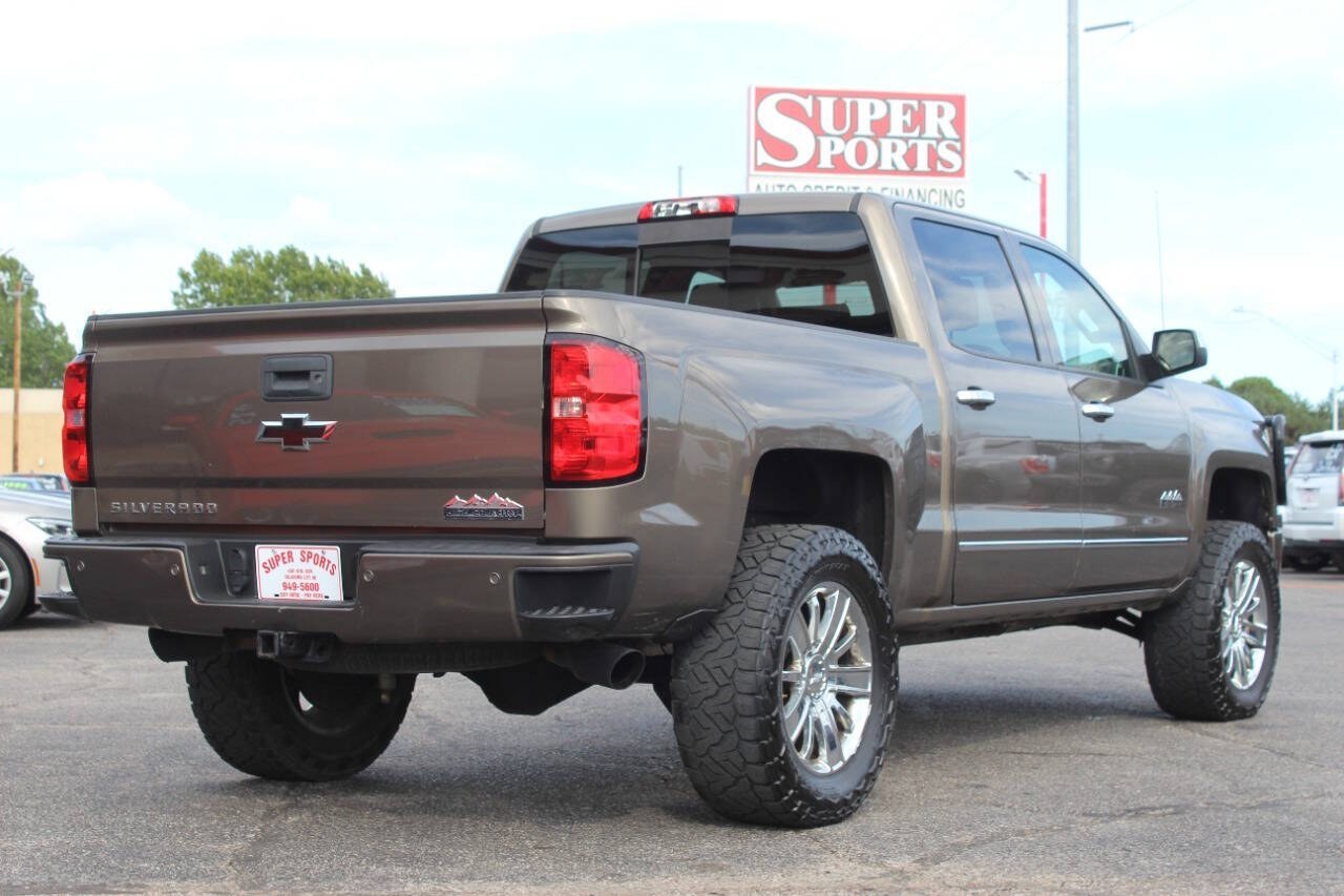 2014 Brown Chevrolet Silverado 1500 High Country Crew Cab 4WD (3GCUKTEC3EG) with an EcoTec3 5.3L Flex Fuel V8 355hp 383ft. lbs. 5.3L V8 engine, Automatic 6-Speed transmission, located at 4301 NW 39th , Oklahoma City, OK, 73112, (405) 949-5600, 35.512135, -97.598671 - Hablamos espaol. SPEND SMART --- BUY FROM SUPER SPORTS. ALL PRICES, DOWN PAYMENTS, PAYMENTS, AND FINANCE TERMS ARE NEGOTIABLE AT THE TIME OF APPROVAL. WE WILL WORK WITH YOU TO FIT YOUR BUDGET. WE WILL EVEN LOWER AND ADJUST THE NUMBERS TO HELP MAKE THE VEHICLE MORE AFFORDABLE FOR YOU.- Photo#3