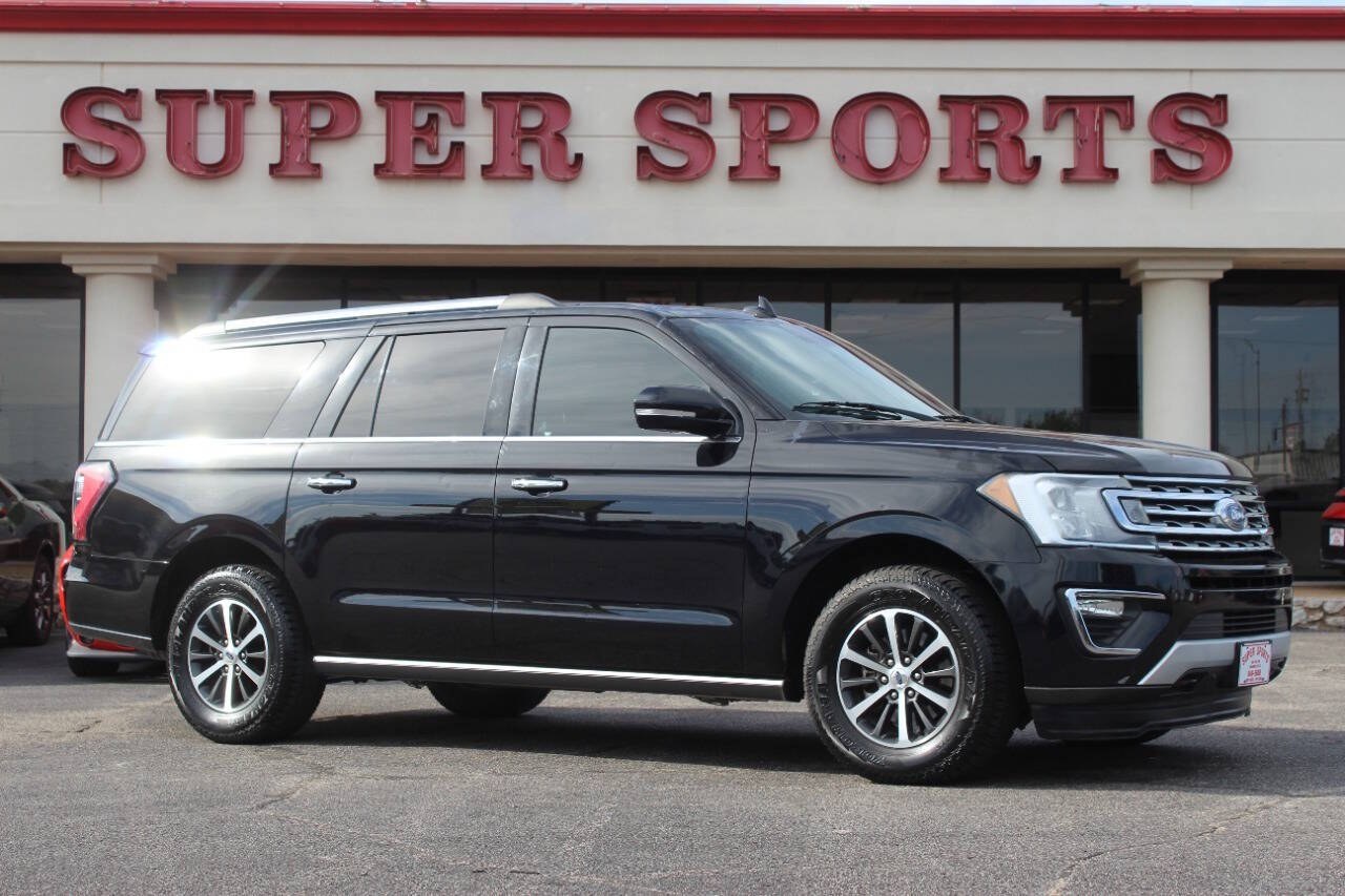 2019 Black Ford Expedition MAX MAX Limited 4WD (1FMJK2ATXKE) with an EcoBoost 3.5L Twin Turbo V6 375hp 470ft. lbs. 3.5L V6 engine, Automatic 10-Speed transmission, located at 4301 NW 39th , Oklahoma City, OK, 73112, (405) 949-5600, 35.512135, -97.598671 - Hablamos espaol. SPEND SMART --- BUY FROM SUPER SPORTS. ALL PRICES, DOWN PAYMENTS, PAYMENTS, AND FINANCE TERMS ARE NEGOTIABLE AT THE TIME OF APPROVAL. WE WILL WORK WITH YOU TO FIT YOUR BUDGET. WE WILL EVEN LOWER AND ADJUST THE NUMBERS TO HELP MAKE THE VEHICLE MORE AFFORDABLE FOR YOU.- Photo#0