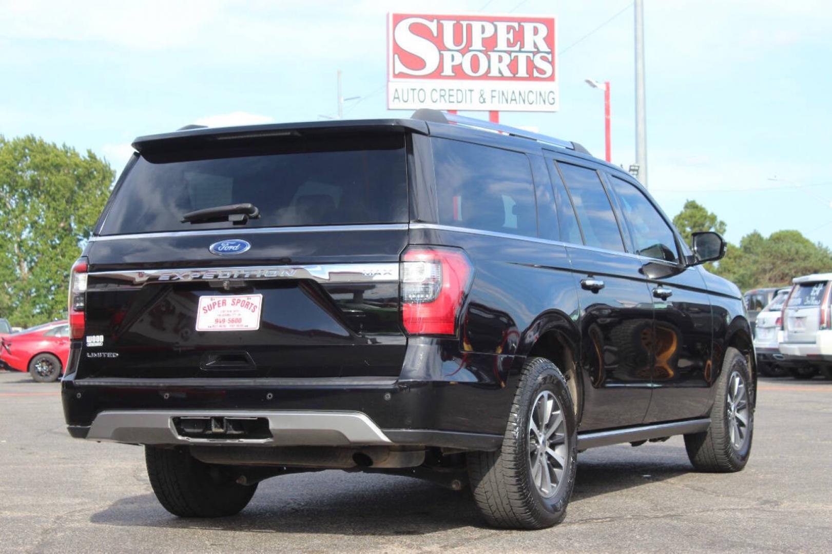 2019 Black Ford Expedition MAX MAX Limited 4WD (1FMJK2ATXKE) with an EcoBoost 3.5L Twin Turbo V6 375hp 470ft. lbs. 3.5L V6 engine, Automatic 10-Speed transmission, located at 4301 NW 39th , Oklahoma City, OK, 73112, (405) 949-5600, 35.512135, -97.598671 - Hablamos espanol. SPEND SMART --- BUY FROM SUPER SPORTS. ALL PRICES, DOWN PAYMENTS, PAYMENTS, AND FINANCE TERMS ARE NEGOTIABLE AT THE TIME OF APPROVAL. WE WILL WORK WITH YOU TO FIT YOUR BUDGET. WE WILL EVEN LOWER AND ADJUST THE NUMBERS TO HELP MAKE THE VEHICLE MORE AFFORDABLE FOR YOU.- Photo#3