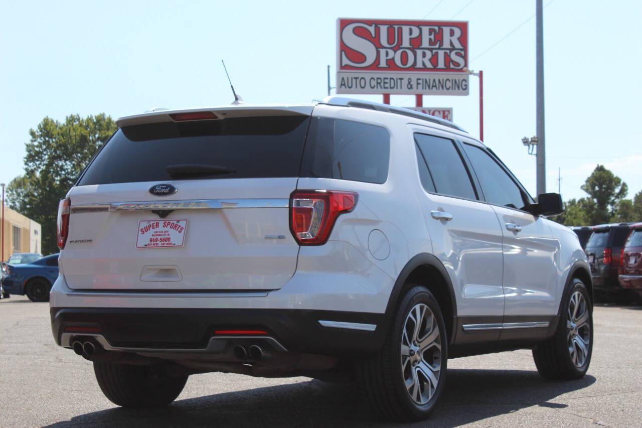 2018 White Ford Explorer Platinum AWD (1FM5K8HT5JG) with an EcoBoost 3.5L Twin Turbo V6 365hp 350ft. lbs. 3.5L V6 engine, Automatic 6-Speed transmission, located at 4301 NW 39th , Oklahoma City, OK, 73112, (405) 949-5600, 35.512135, -97.598671 - Hablamos espanol. SPEND SMART --- BUY FROM SUPER SPORTS. ALL PRICES, DOWN PAYMENTS, PAYMENTS, AND FINANCE TERMS ARE NEGOTIABLE AT THE TIME OF APPROVAL. WE WILL WORK WITH YOU TO FIT YOUR BUDGET. WE WILL EVEN LOWER AND ADJUST THE NUMBERS TO HELP MAKE THE VE HICLE MORE AFFORDABLE FOR YOU.- Photo#3