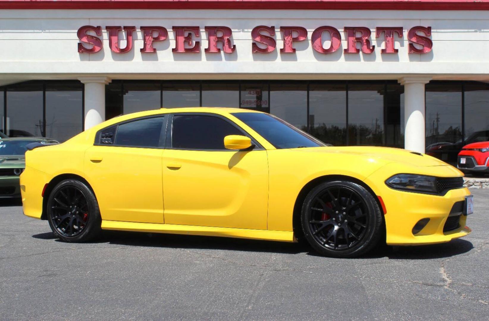 2017 Yellow Dodge Charger SRT 392 (2C3CDXGJ1HH) with an HEMI 6.4L V8 485hp 475ft. lbs. 6.4L V8 engine, Automatic 8-Speed transmission, located at 4301 NW 39th , Oklahoma City, OK, 73112, (405) 949-5600, 35.512135, -97.598671- Photo#0