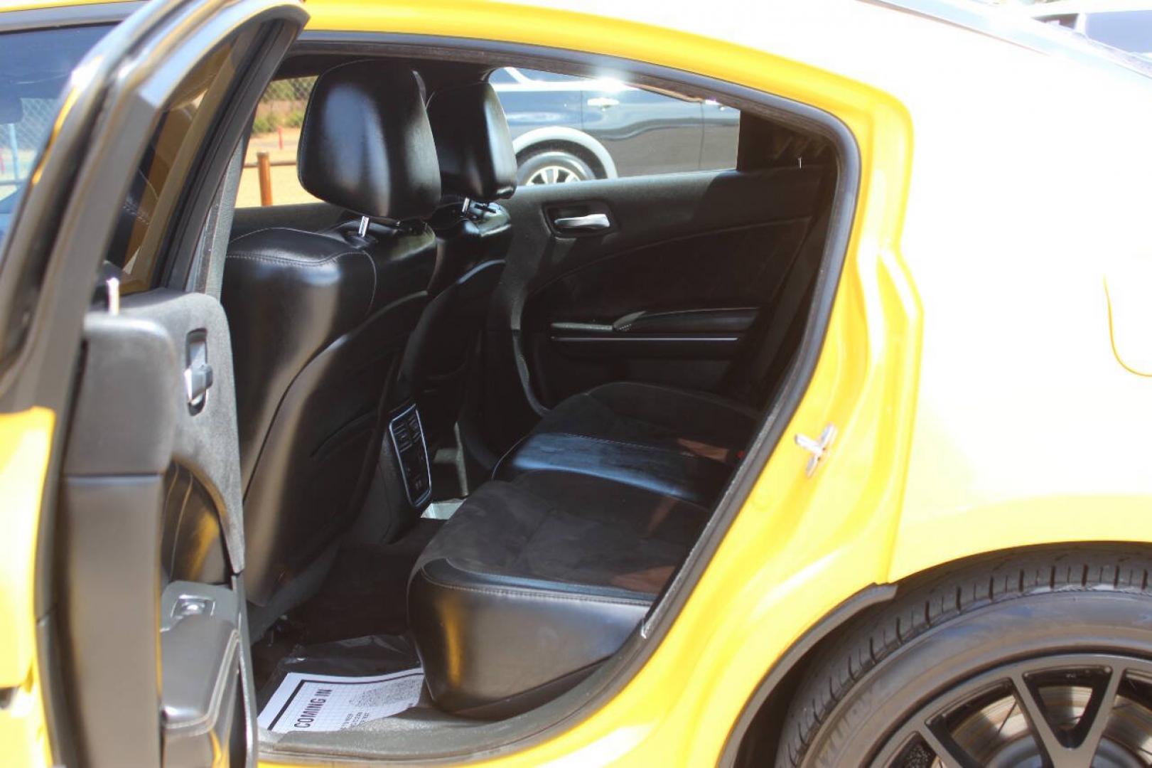 2017 Yellow Dodge Charger SRT 392 (2C3CDXGJ1HH) with an HEMI 6.4L V8 485hp 475ft. lbs. 6.4L V8 engine, Automatic 8-Speed transmission, located at 4301 NW 39th , Oklahoma City, OK, 73112, (405) 949-5600, 35.512135, -97.598671- Photo#15