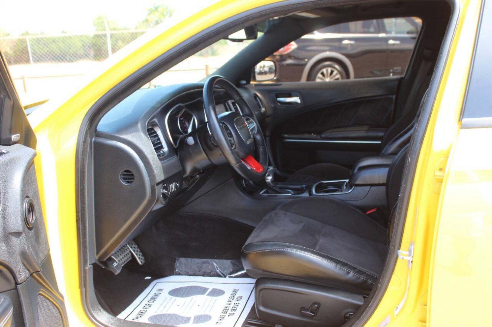 2017 Yellow Dodge Charger SRT 392 (2C3CDXGJ1HH) with an HEMI 6.4L V8 485hp 475ft. lbs. 6.4L V8 engine, Automatic 8-Speed transmission, located at 4301 NW 39th , Oklahoma City, OK, 73112, (405) 949-5600, 35.512135, -97.598671- Photo#17