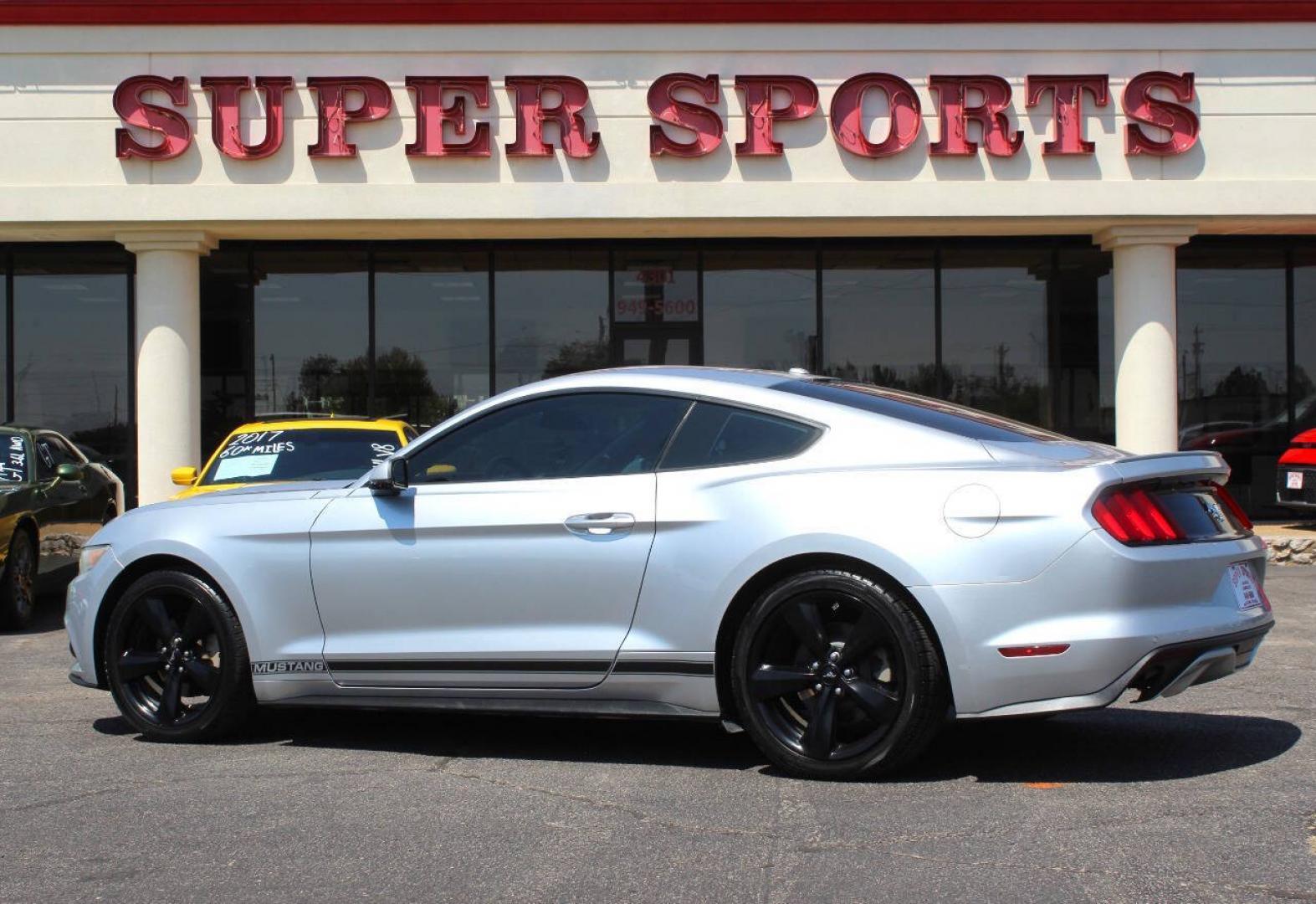 2015 Silver Ford Mustang EcoBoost Coupe (1FA6P8TH6F5) with an 2.3L I4 Turbocharger 2.3L I4 engine, Automatic 6-Speed transmission, located at 4301 NW 39th , Oklahoma City, OK, 73112, (405) 949-5600, 35.512135, -97.598671 - Hablamos espanol. SPEND SMART --- BUY FROM SUPER SPORTS. ALL PRICES, DOWN PAYMENTS, PAYMENTS, AND FINANCE TERMS ARE NEGOTIABLE AT THE TIME OF APPROVAL. WE WILL WORK WITH YOU TO FIT YOUR BUDGET. WE WILL EVEN LOWER AND ADJUST THE NUMBERS TO HELP MAKE THE VE HICLE MORE AFFORDABLE FOR YOU.- Photo#4