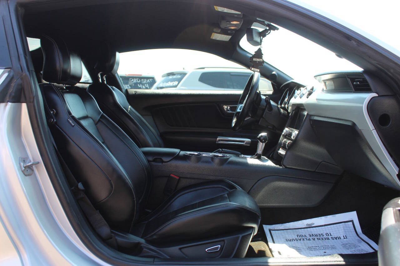 2015 Silver Ford Mustang EcoBoost Coupe (1FA6P8TH6F5) with an 2.3L I4 Turbocharger 2.3L I4 engine, Automatic 6-Speed transmission, located at 4301 NW 39th , Oklahoma City, OK, 73112, (405) 949-5600, 35.512135, -97.598671 - Hablamos espanol. SPEND SMART --- BUY FROM SUPER SPORTS. ALL PRICES, DOWN PAYMENTS, PAYMENTS, AND FINANCE TERMS ARE NEGOTIABLE AT THE TIME OF APPROVAL. WE WILL WORK WITH YOU TO FIT YOUR BUDGET. WE WILL EVEN LOWER AND ADJUST THE NUMBERS TO HELP MAKE THE VE HICLE MORE AFFORDABLE FOR YOU.- Photo#11