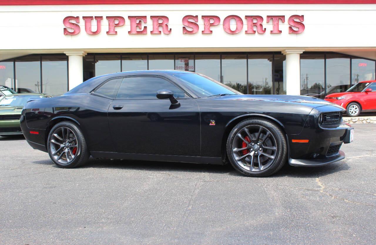 2020 Black Dodge Challenger R/T SCAT Pack (2C3CDZFJ8LH) with an 6.4L V8 6.4L V8 engine, Automatic 8-Speed transmission, located at 4301 NW 39th , Oklahoma City, OK, 73112, (405) 949-5600, 35.512135, -97.598671 - Hablamos espanol. SPEND SMART --- BUY FROM SUPER SPORTS. ALL PRICES, DOWN PAYMENTS, PAYMENTS, AND FINANCE TERMS ARE NEGOTIABLE AT THE TIME OF APPROVAL. WE WILL WORK WITH YOU TO FIT YOUR BUDGET. WE WILL EVEN LOWER AND ADJUST THE NUMBERS TO HELP MAKE THE VEHICLE MORE AFFORDABLE FOR YOU.- Photo#0