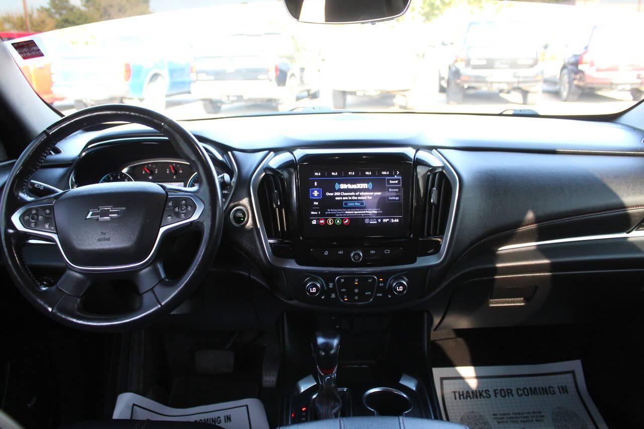 2022 White Chevrolet Traverse RS (1GNERJKW5NJ) with an 3.6L V6 310hp 266ft. lbs. 3.6L V6 engine, Automatic 9-Speed transmission, located at 4301 NW 39th , Oklahoma City, OK, 73112, (405) 949-5600, 35.512135, -97.598671 - Hablamos espanol. SPEND SMART --- BUY FROM SUPER SPORTS. ALL PRICES, DOWN PAYMENTS, PAYMENTS, AND FINANCE TERMS ARE NEGOTIABLE AT THE TIME OF APPROVAL. WE WILL WORK WITH YOU TO FIT YOUR BUDGET. WE WILL EVEN LOWER AND ADJUST THE NUMBERS TO HELP MAKE THE VEHICLE MORE AFFORDABLE FOR YOU.- Photo#21