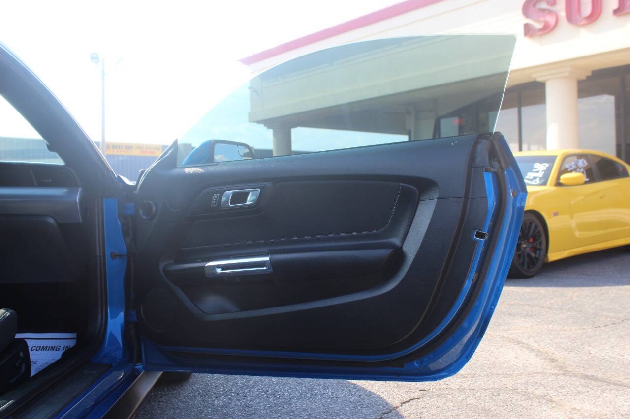 2020 Blue Ford Mustang EcoBoost Coupe (1FA6P8TH1L5) with an 2.3L I4 Turbocharger 2.3L I4 engine, Automatic 10-Speed transmission, located at 4301 NW 39th , Oklahoma City, OK, 73112, (405) 949-5600, 35.512135, -97.598671 - Hablamos espanol. SPEND SMART --- BUY FROM SUPER SPORTS. ALL PRICES, DOWN PAYMENTS, PAYMENTS, AND FINANCE TERMS ARE NEGOTIABLE AT THE TIME OF APPROVAL. WE WILL WORK WITH YOU TO FIT YOUR BUDGET. WE WILL EVEN LOWER AND ADJUST THE NUMBERS TO HELP MAKE THE VEHICLE MORE AFFORDABLE FOR YOU.- Photo#9
