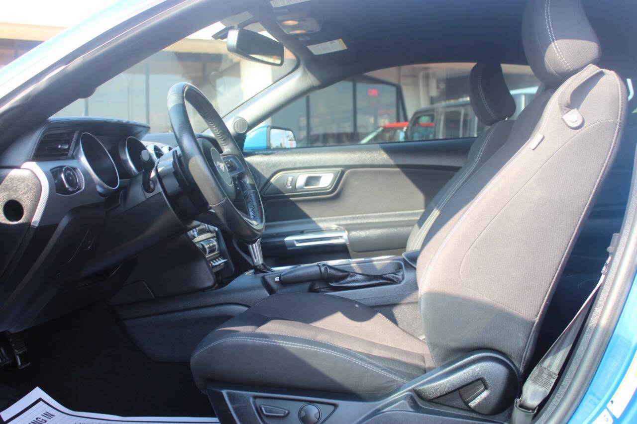 2020 Blue Ford Mustang EcoBoost Coupe (1FA6P8TH1L5) with an 2.3L I4 Turbocharger 2.3L I4 engine, Automatic 10-Speed transmission, located at 4301 NW 39th , Oklahoma City, OK, 73112, (405) 949-5600, 35.512135, -97.598671 - Hablamos espanol. SPEND SMART --- BUY FROM SUPER SPORTS. ALL PRICES, DOWN PAYMENTS, PAYMENTS, AND FINANCE TERMS ARE NEGOTIABLE AT THE TIME OF APPROVAL. WE WILL WORK WITH YOU TO FIT YOUR BUDGET. WE WILL EVEN LOWER AND ADJUST THE NUMBERS TO HELP MAKE THE VEHICLE MORE AFFORDABLE FOR YOU.- Photo#13