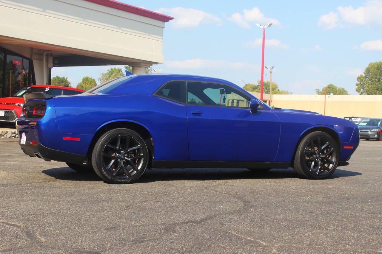 2022 Blue Dodge Challenger SXT (2C3CDZAG7NH) with an Pentastar 3.6L V6 303hp 268ft. lbs. 3.6L V6 engine, Automatic 8-Speed transmission, located at 4301 NW 39th , Oklahoma City, OK, 73112, (405) 949-5600, 35.512135, -97.598671 - Hablamos espanol. SPEND SMART --- BUY FROM SUPER SPORTS. ALL PRICES, DOWN PAYMENTS, PAYMENTS, AND FINANCE TERMS ARE NEGOTIABLE AT THE TIME OF APPROVAL. WE WILL WORK WITH YOU TO FIT YOUR BUDGET. WE WILL EVEN LOWER AND ADJUST THE NUMBERS TO HELP MAKE THE VE HICLE MORE AFFORDABLE FOR YOU.- Photo#1
