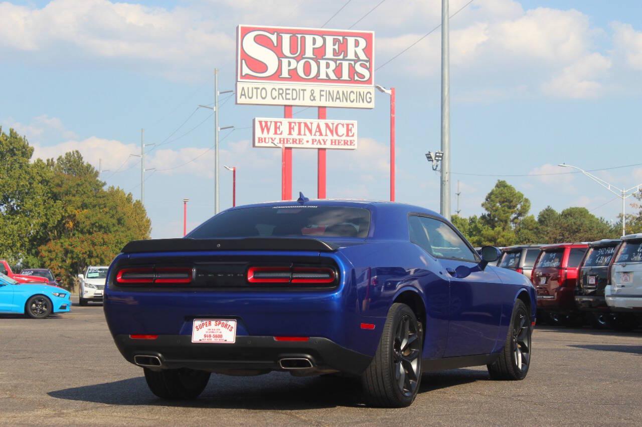 2022 Blue Dodge Challenger SXT (2C3CDZAG7NH) with an Pentastar 3.6L V6 303hp 268ft. lbs. 3.6L V6 engine, Automatic 8-Speed transmission, located at 4301 NW 39th , Oklahoma City, OK, 73112, (405) 949-5600, 35.512135, -97.598671 - Hablamos espanol. SPEND SMART --- BUY FROM SUPER SPORTS. ALL PRICES, DOWN PAYMENTS, PAYMENTS, AND FINANCE TERMS ARE NEGOTIABLE AT THE TIME OF APPROVAL. WE WILL WORK WITH YOU TO FIT YOUR BUDGET. WE WILL EVEN LOWER AND ADJUST THE NUMBERS TO HELP MAKE THE VE HICLE MORE AFFORDABLE FOR YOU.- Photo#2