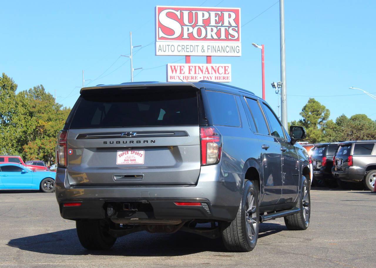 2021 Gray Chevrolet Suburban Z71 (1GNSKDKD5MR) with an EcoTec3 5.3L V8 355hp 383ft. lbs. 5.3L V8 engine, Automatic 10-Speed transmission, located at 4301 NW 39th , Oklahoma City, OK, 73112, (405) 949-5600, 35.512135, -97.598671 - Hablamos espanol. SPEND SMART --- BUY FROM SUPER SPORTS. ALL PRICES, DOWN PAYMENTS, PAYMENTS, AND FINANCE TERMS ARE NEGOTIABLE AT THE TIME OF APPROVAL. WE WILL WORK WITH YOU TO FIT YOUR BUDGET. WE WILL EVEN LOWER AND ADJUST THE NUMBERS TO HELP MAKE THE VEHICLE MORE AFFORDABLE FOR YOU.- Photo#3