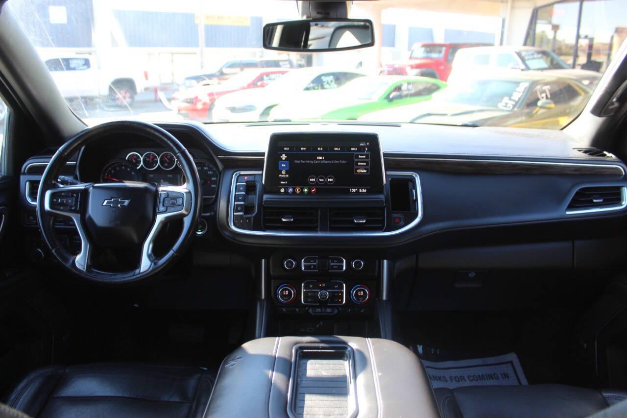 2021 Gray Chevrolet Suburban Z71 (1GNSKDKD5MR) with an EcoTec3 5.3L V8 355hp 383ft. lbs. 5.3L V8 engine, Automatic 10-Speed transmission, located at 4301 NW 39th , Oklahoma City, OK, 73112, (405) 949-5600, 35.512135, -97.598671 - Hablamos espanol. SPEND SMART --- BUY FROM SUPER SPORTS. ALL PRICES, DOWN PAYMENTS, PAYMENTS, AND FINANCE TERMS ARE NEGOTIABLE AT THE TIME OF APPROVAL. WE WILL WORK WITH YOU TO FIT YOUR BUDGET. WE WILL EVEN LOWER AND ADJUST THE NUMBERS TO HELP MAKE THE VEHICLE MORE AFFORDABLE FOR YOU.- Photo#22