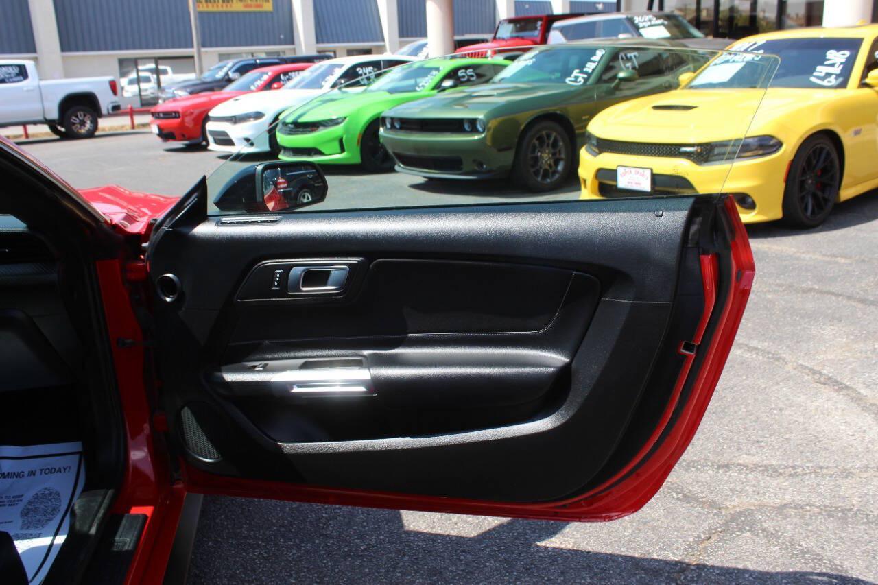 2021 Red Ford Mustang EcoBoost Coupe (1FA6P8TH2M5) with an 2.3L I4 Turbocharger 2.3L I4 engine, Automatic 10-Speed transmission, located at 4301 NW 39th , Oklahoma City, OK, 73112, (405) 949-5600, 35.512135, -97.598671 - Hablamos espanol. SPEND SMART --- BUY FROM SUPER SPORTS. ALL PRICES, DOWN PAYMENTS, PAYMENTS, AND FINANCE TERMS ARE NEGOTIABLE AT THE TIME OF APPROVAL. WE WILL WORK WITH YOU TO FIT YOUR BUDGET. WE WILL EVEN LOWER AND ADJUST THE NUMBERS TO HELP MAKE THE VEHICLE MORE AFFORDABLE FOR YOU.- Photo#9
